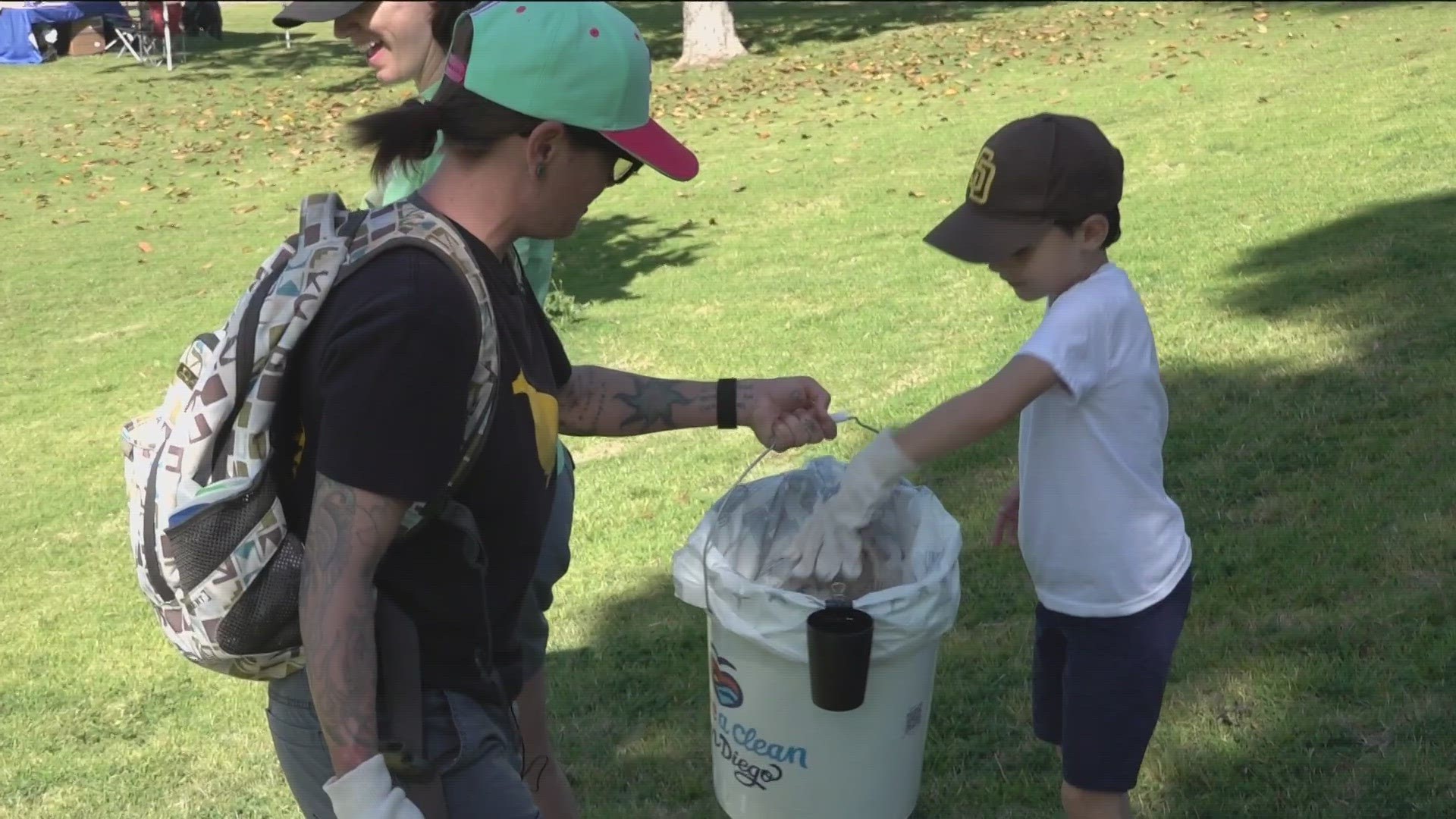 More than 5,000 volunteers picked up trash at more than 100 sites across San Diego County.