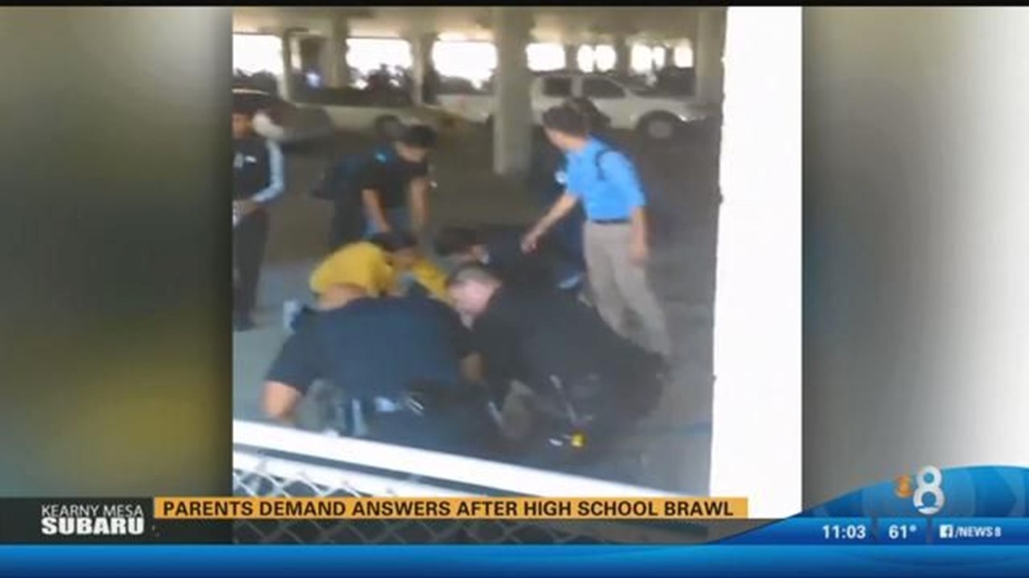 Parents demand answers after high school brawl | cbs8.com