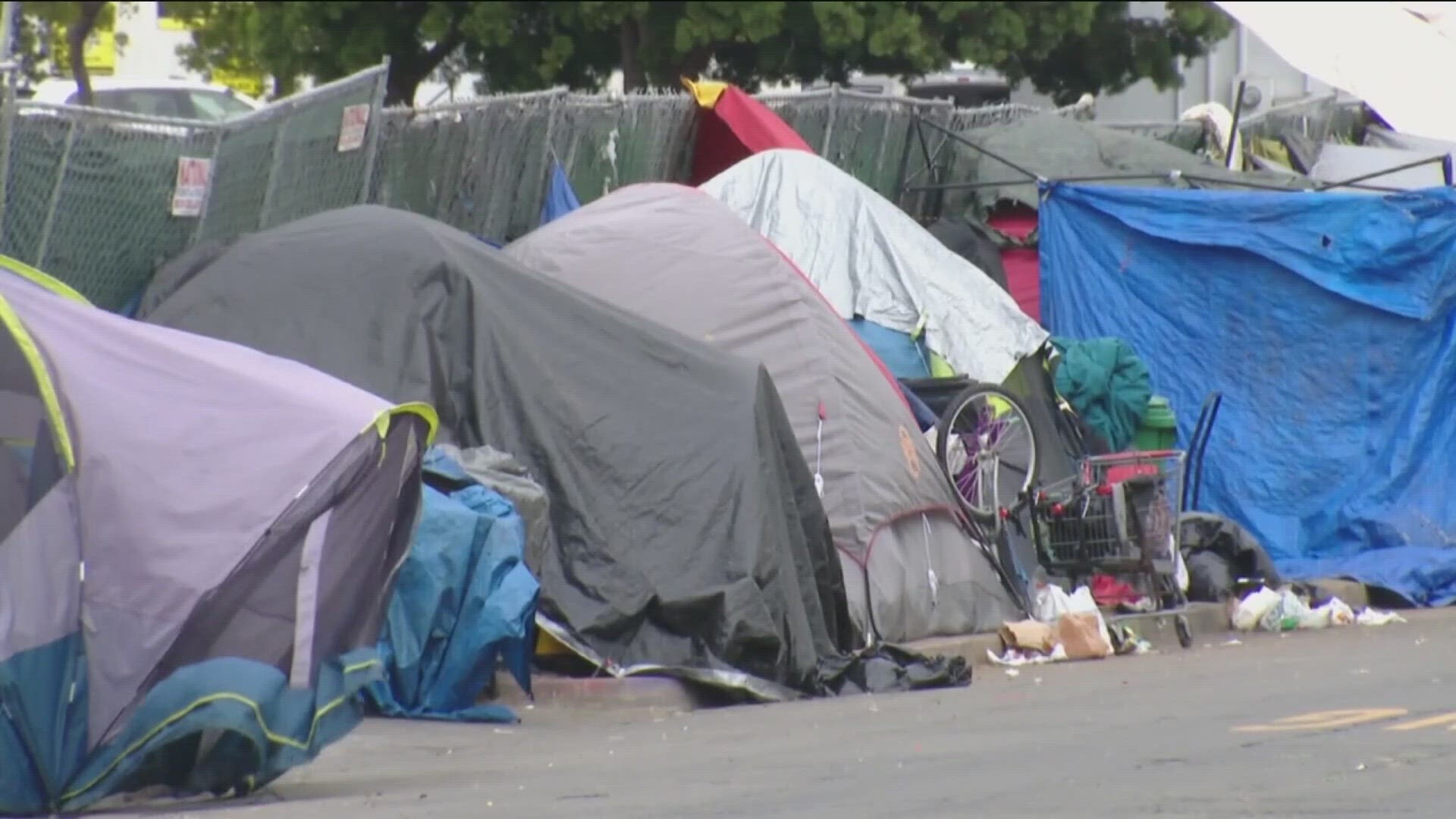 Neighbors say tents are cleaned up and then return, quickly