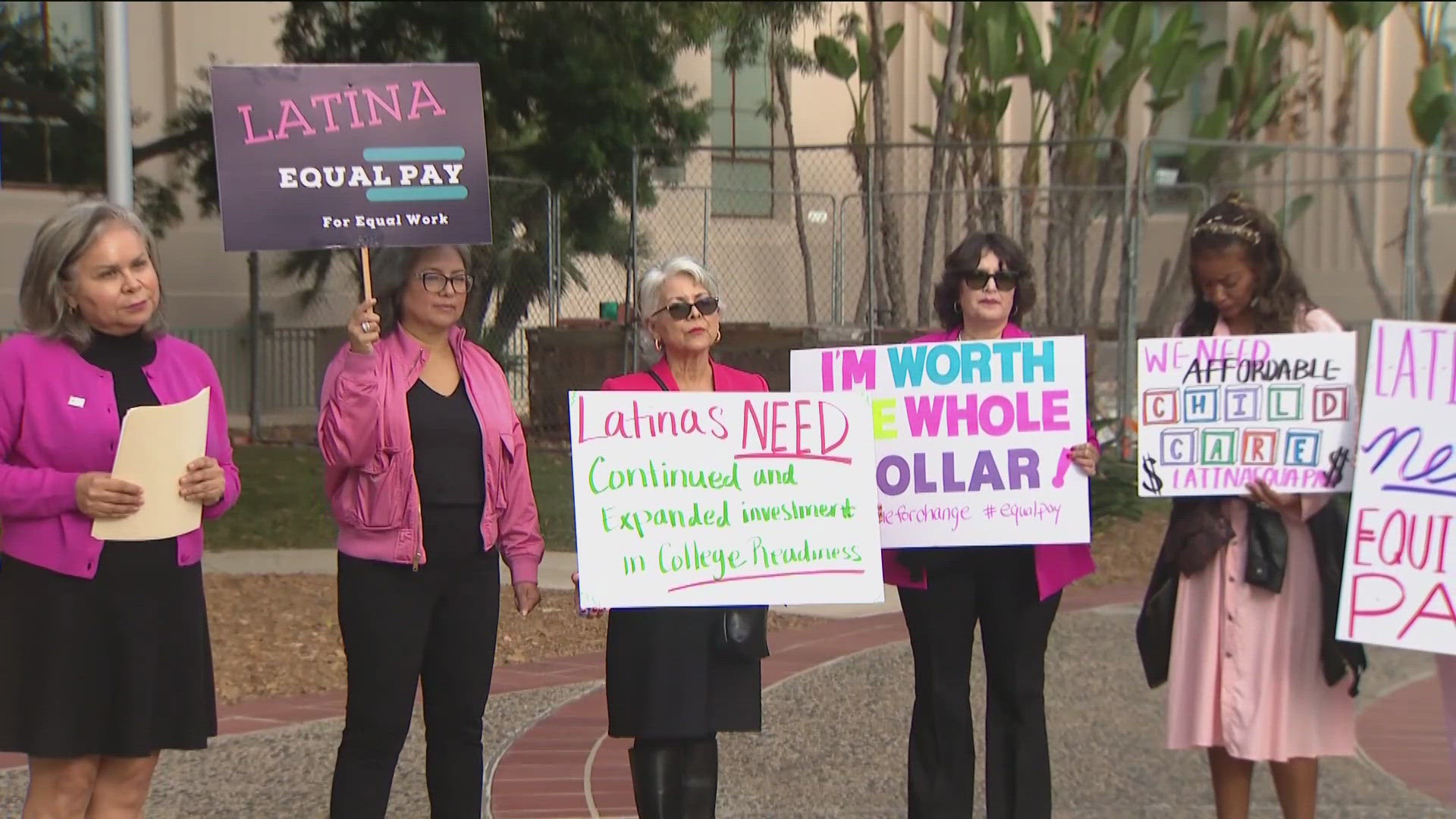 Local leaders along with Manas, an organization that advocates for Latinas, raised awareness about the disparities facing women in San Diego.