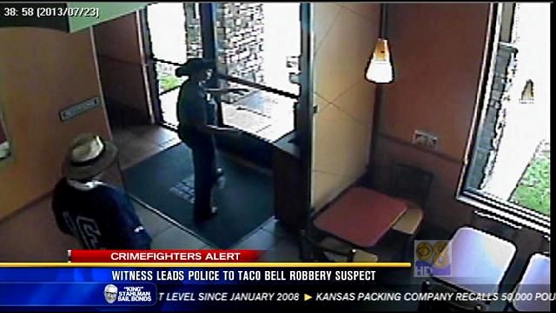 Witness leads police to Taco Bell robbery suspect