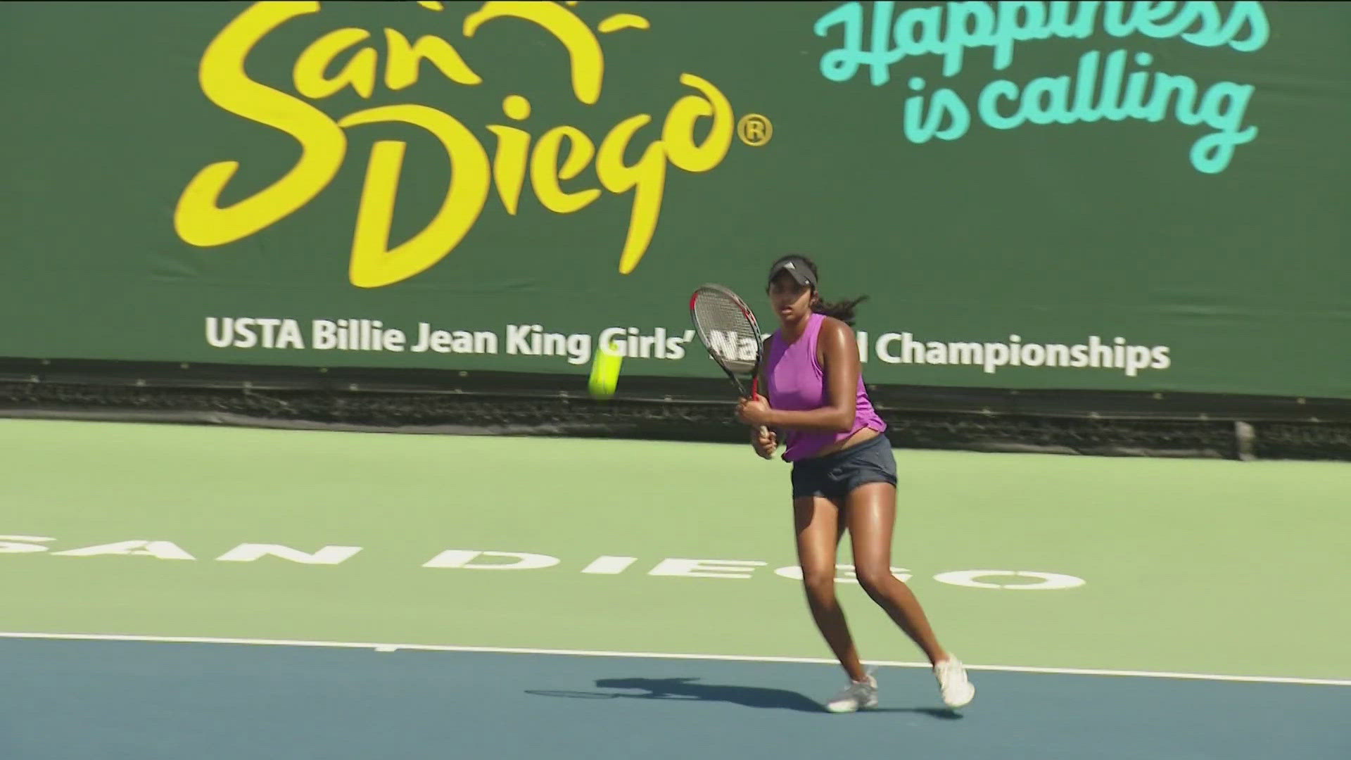 The U.S. Tennis Association Billie Jean King Girls' 16s and 18s National Championship is happening at Barnes Tennis Center, Balboa Tennis Club and UCSD.