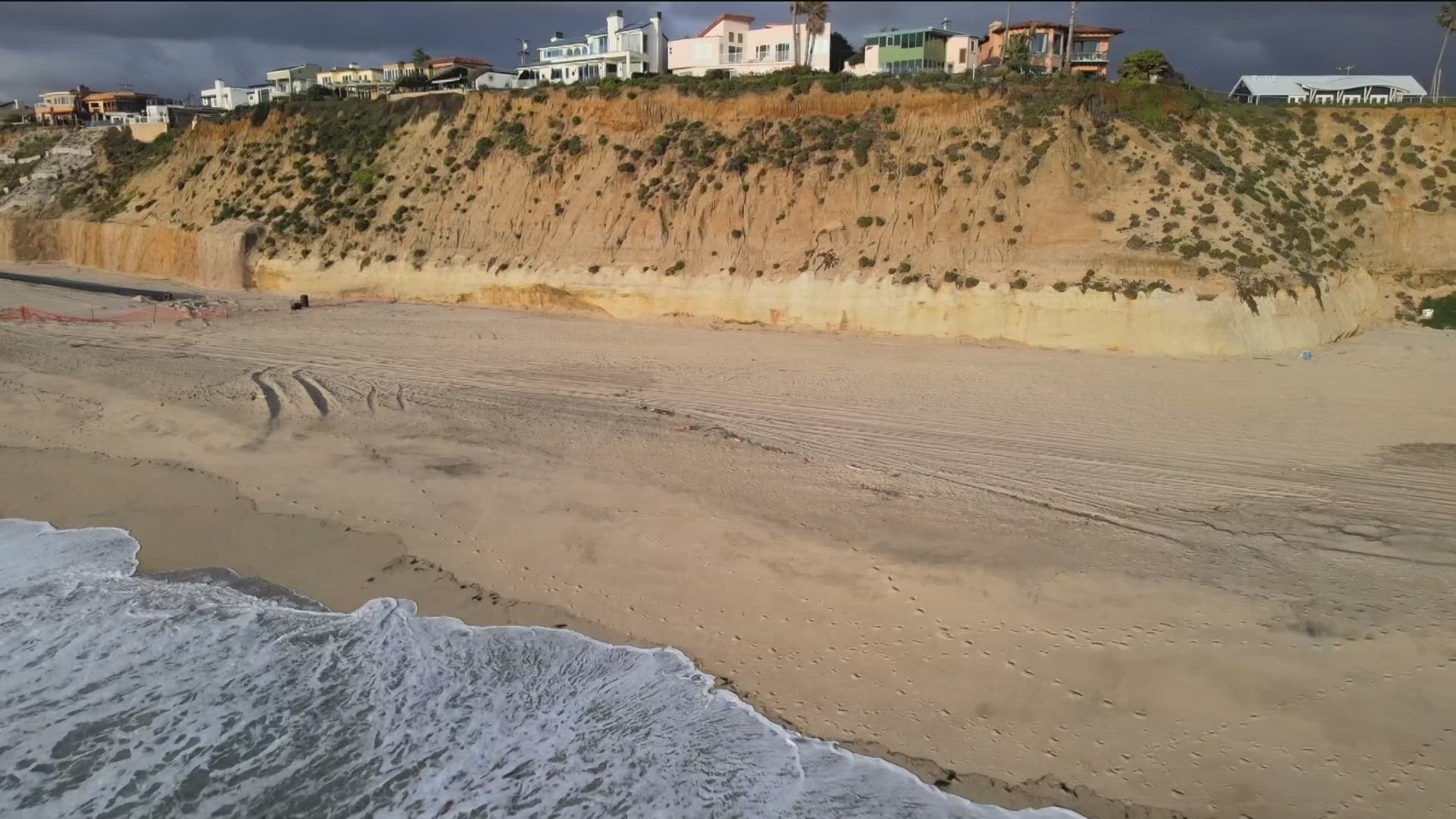 The long-awaited project was more than twenty years in the making. 700,000 cubic yards of sand was placed along the beach.