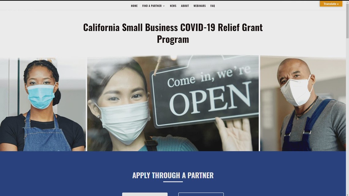 California Small Business COVID19 Relief Grant Program