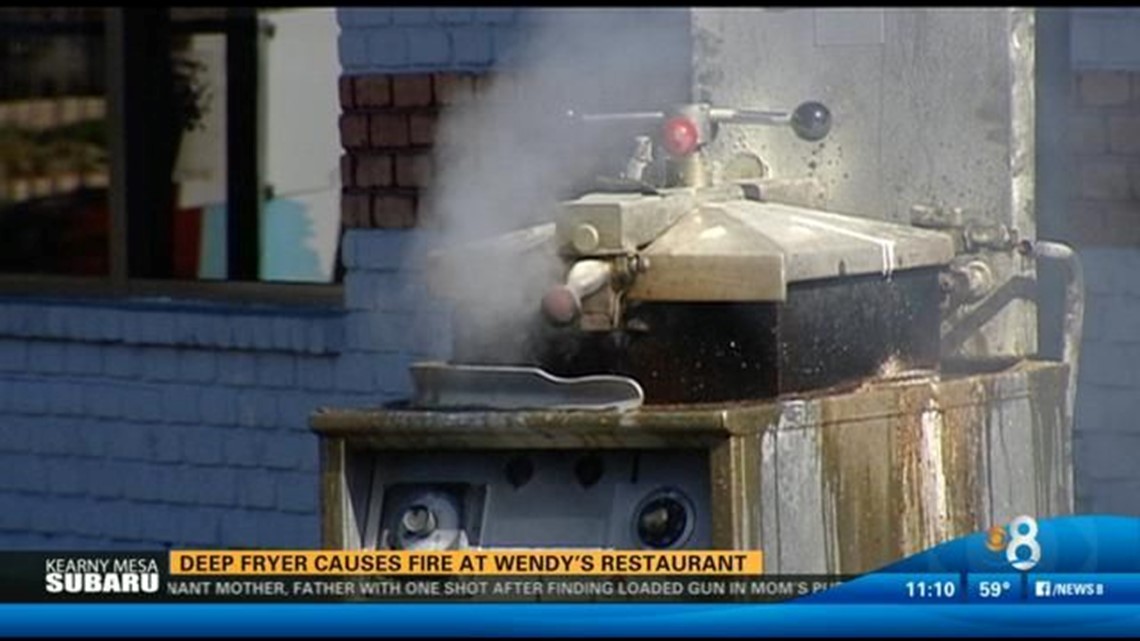 Deep fryer causes fire at Wendy's restaurant