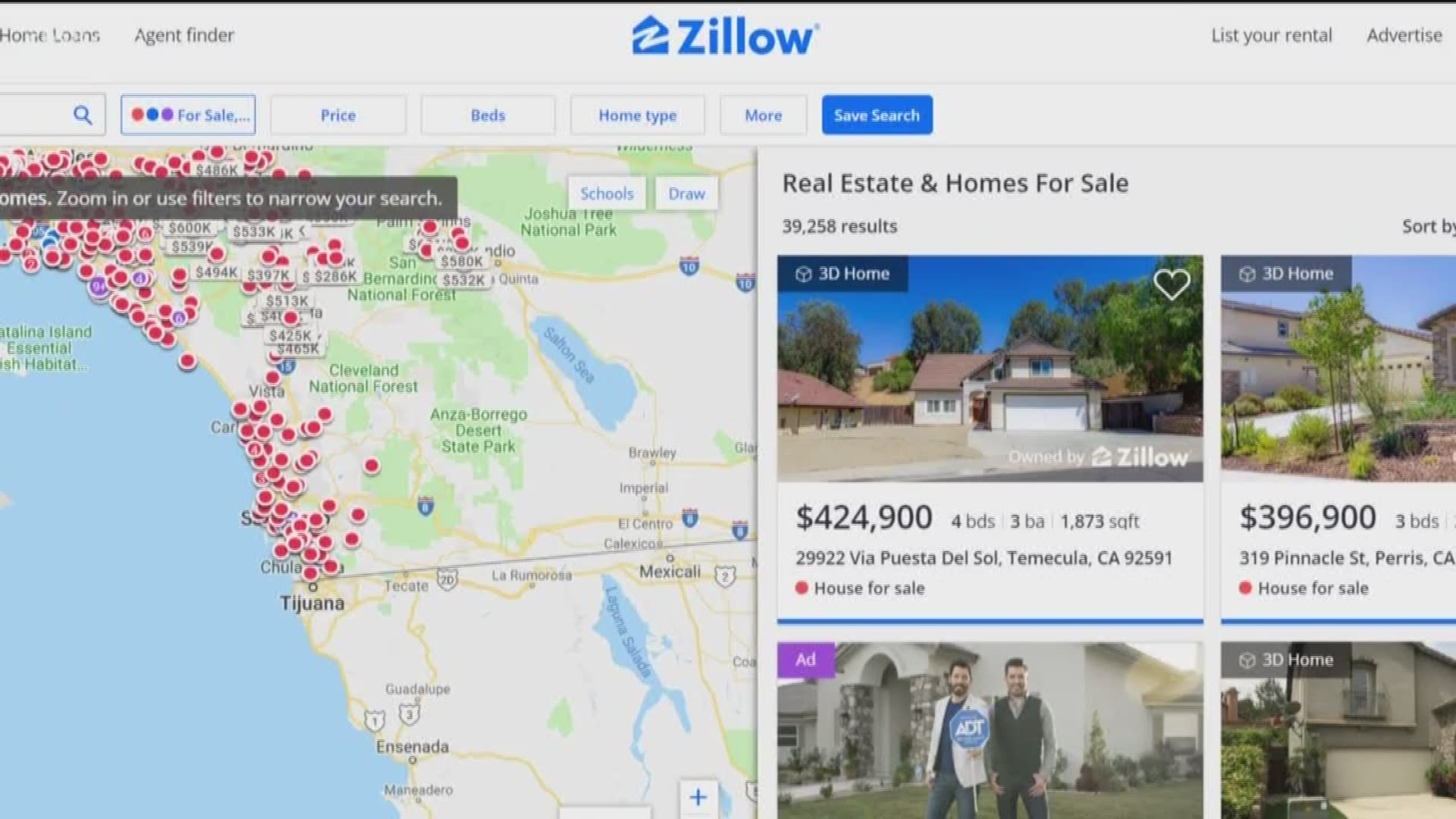 Real estate website Zillow is bringing its “Offers” feature to San Diego where the dot-com will buy your home for cash on your schedule.