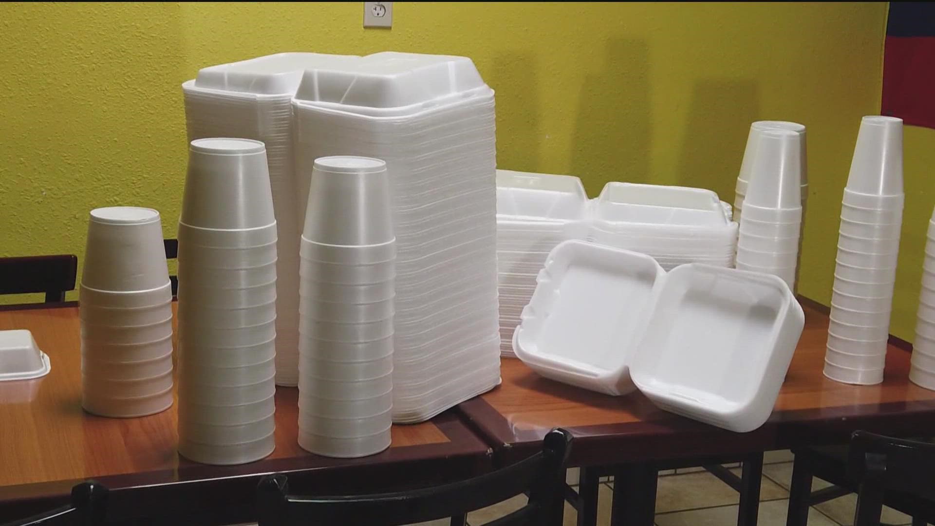 San Diegans may soon see new rules for single-use plastics, especially Styrofoam products such as to-go food containers and cups.