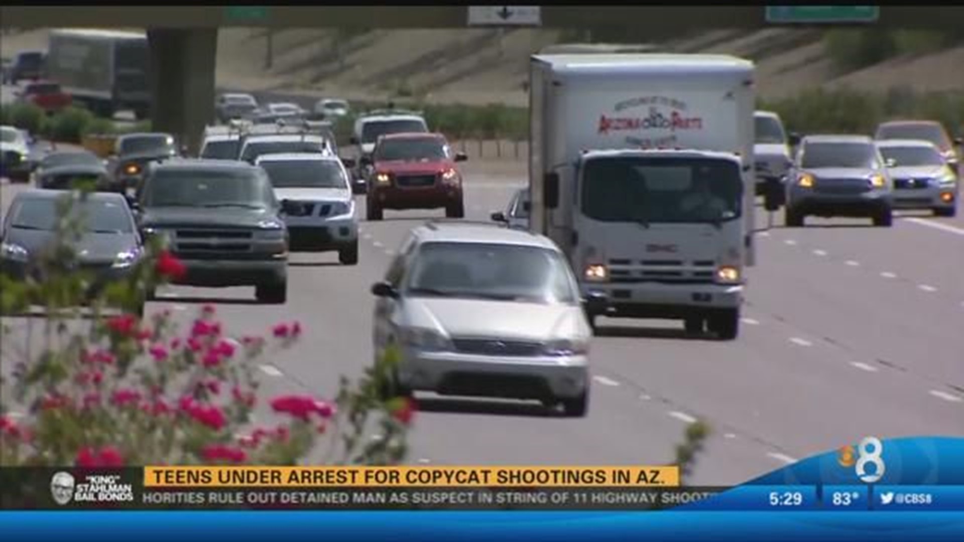 3 arrested in copycat incidents of Phoenix freeway shootings
