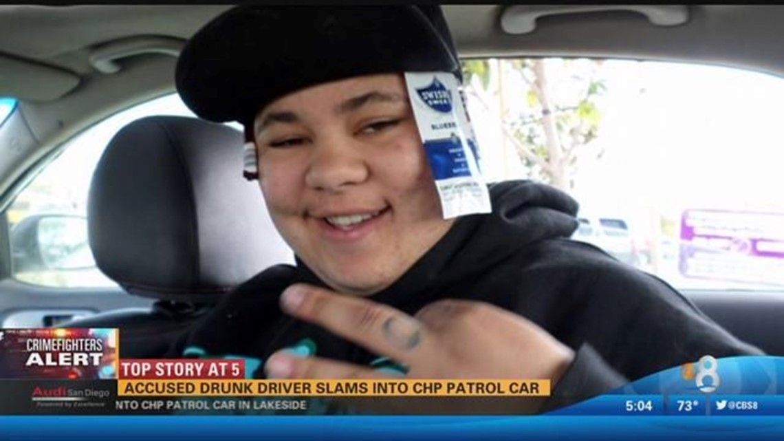 Accused drunk driver slams into CHP patrol car | cbs8.com