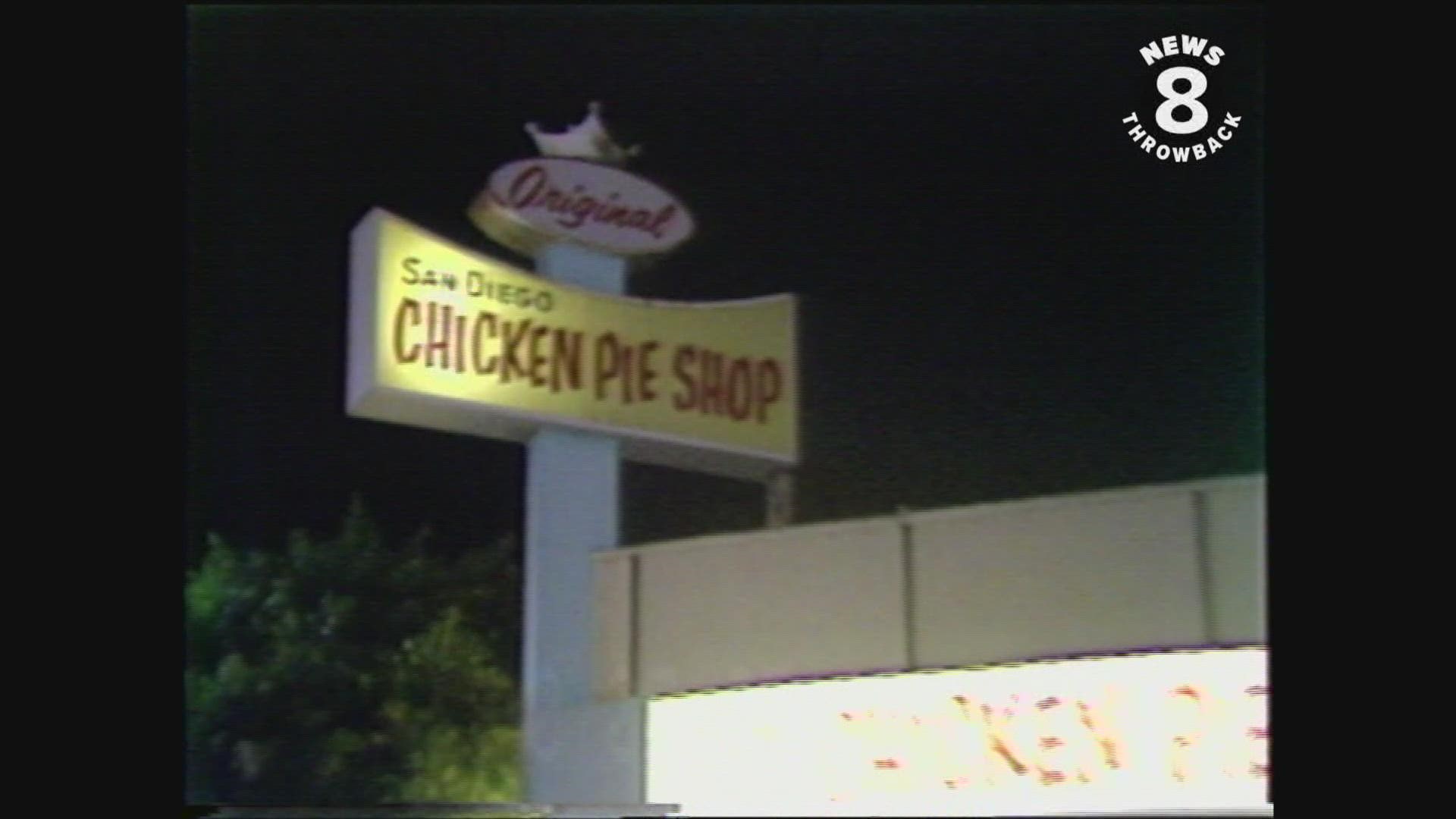 Iconic chicken pie restaurant in San Diego, 1982