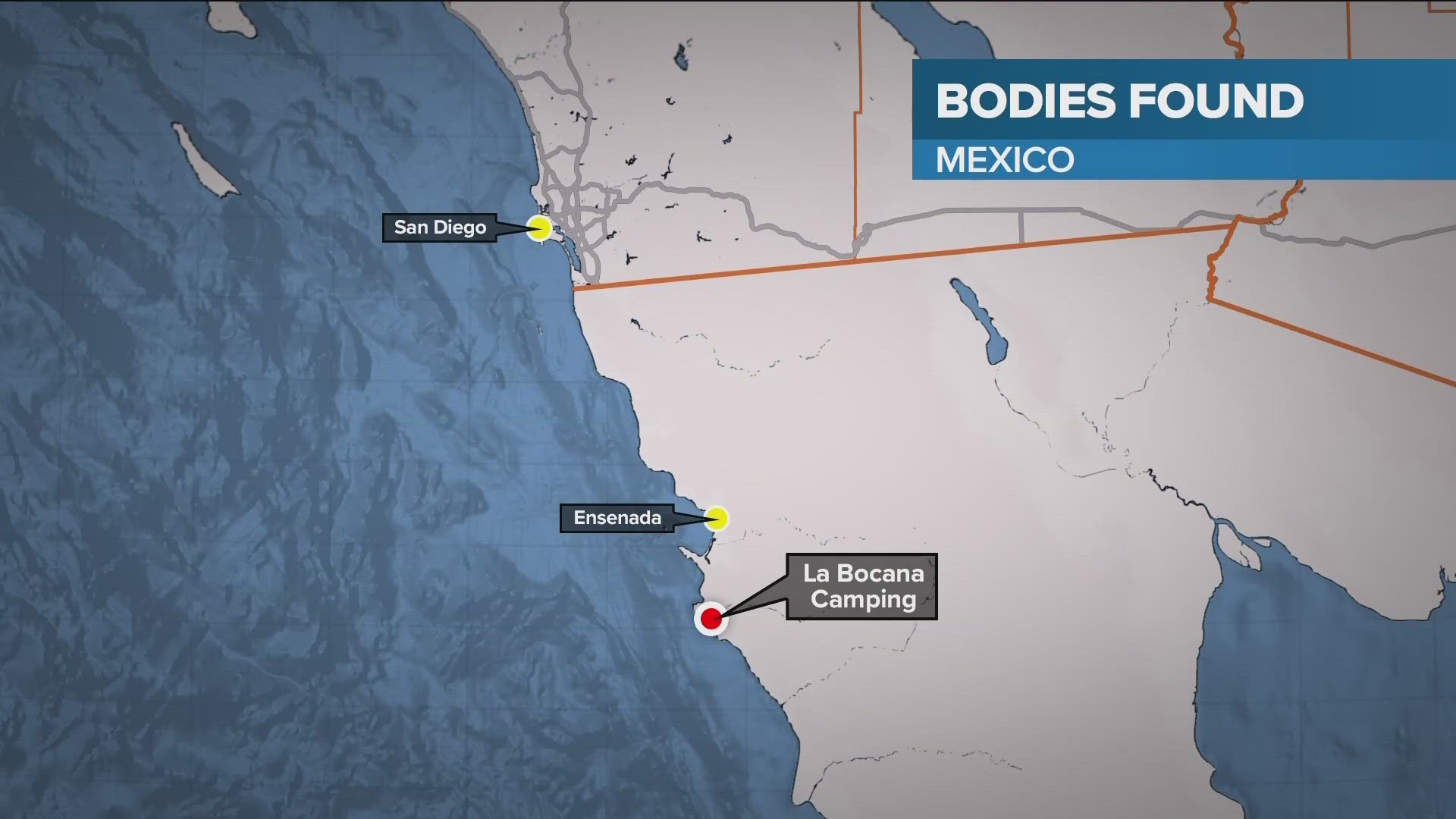 Mexican authorities have not confirmed the identities of the three men found in La Bocana.