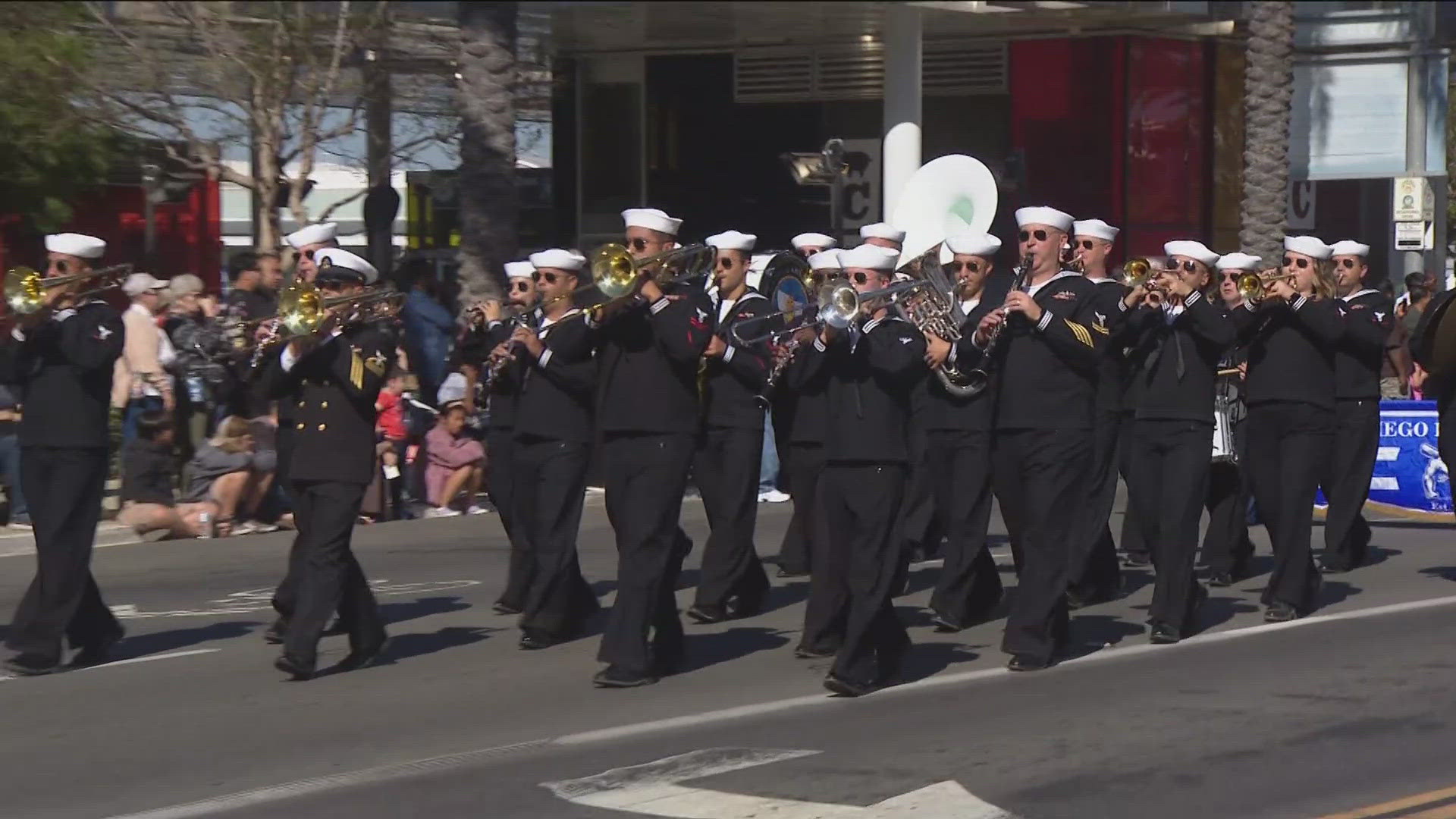 CBS 8's Kelly Hessedal reports on the West Coast's largest military parade honoring veterans.