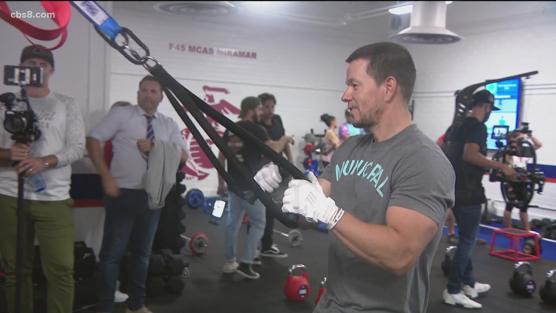 It's called F45. Wahlberg is a spokesperson for the gym.
