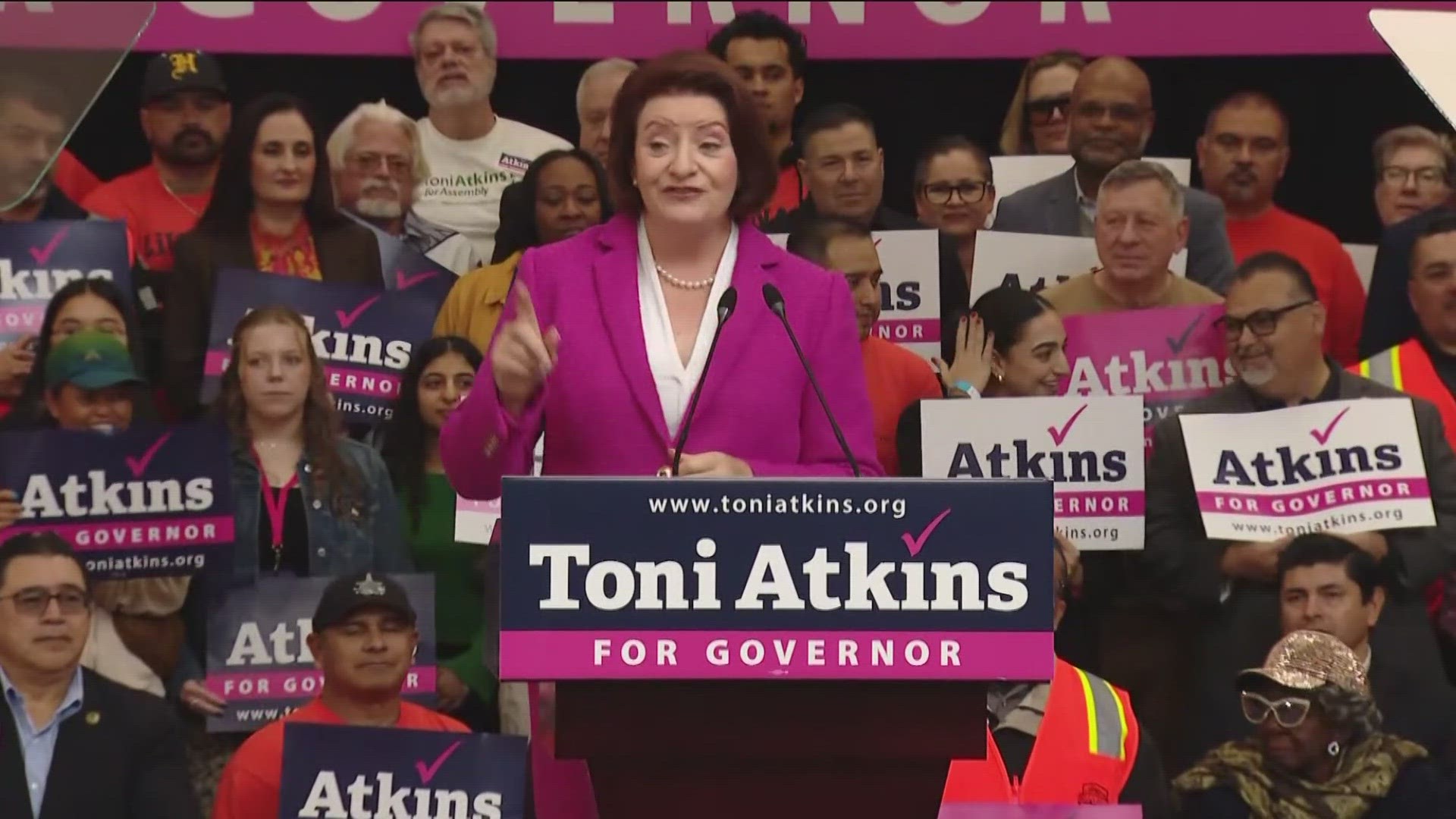 California State Senator Atkins began her political career in San Diego. She lives in South Park with her wife and two dogs.