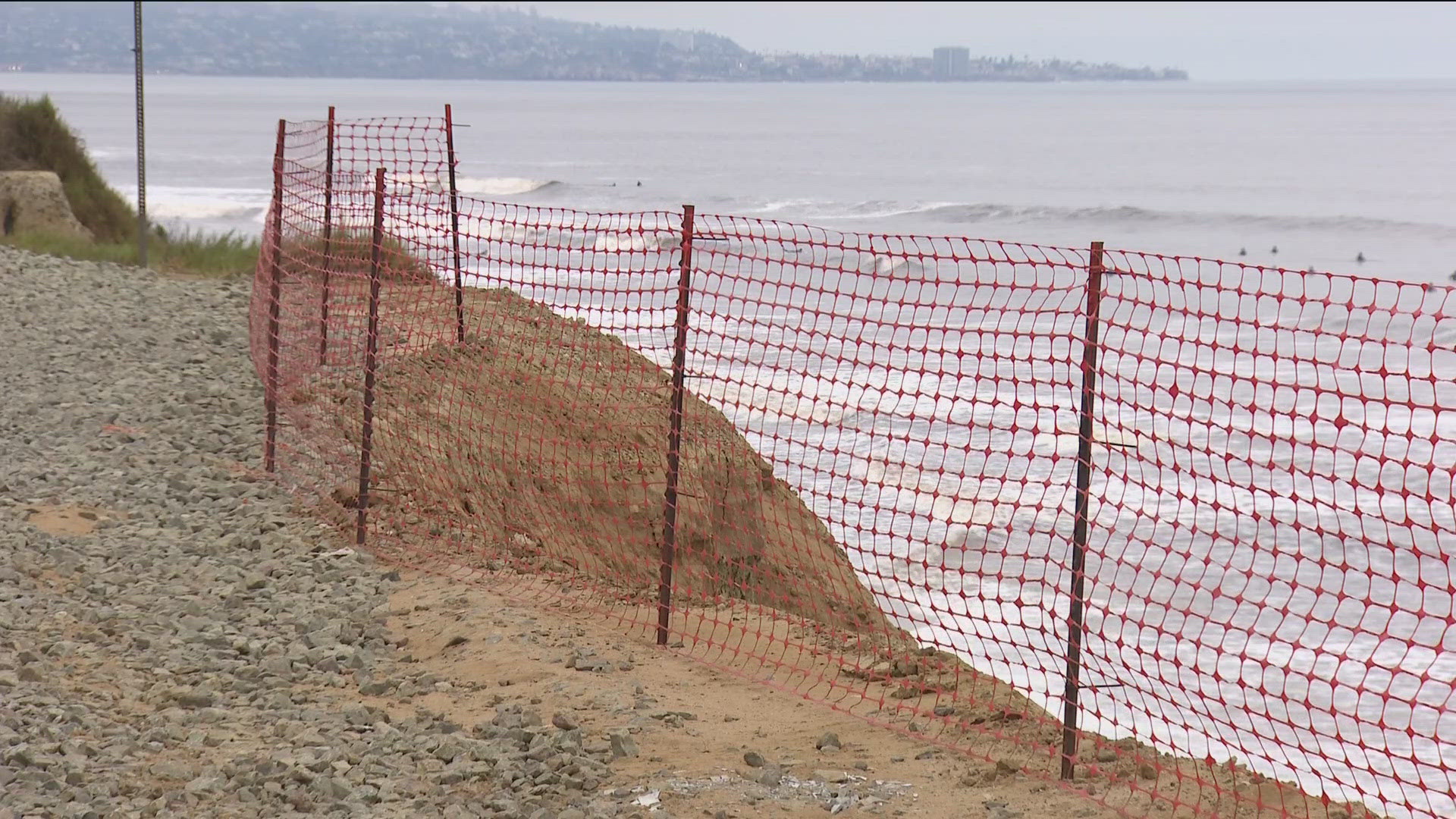 The alternative routes would move nearly 2 miles of tracks off the edge of the eroding seaside bluffs.