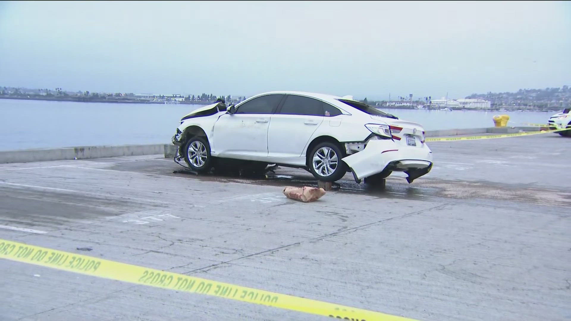 San Diego Police believe the driver was connected to a stabbing in La Jolla Monday morning.