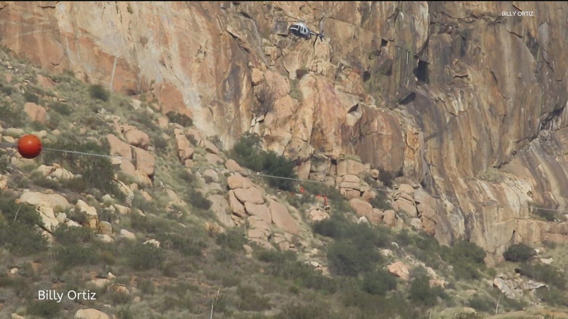 Sheriff's helicopter recovers body of rock climber who fell to his