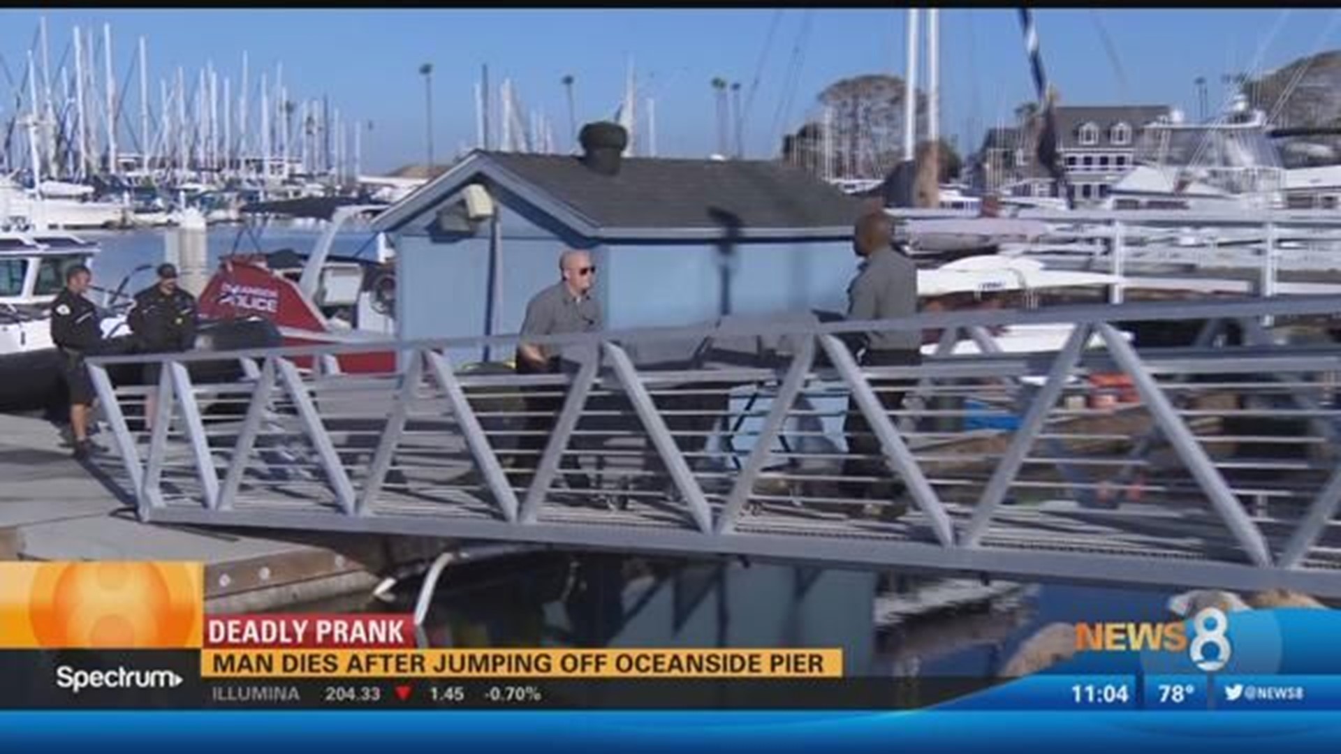 Man dies after jumping off Oceanside Pier