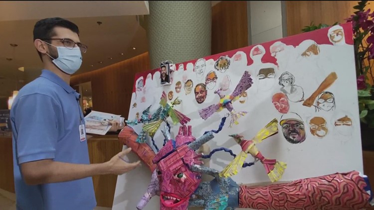 Hospital volunteer offers friendly faces & art from the heart
