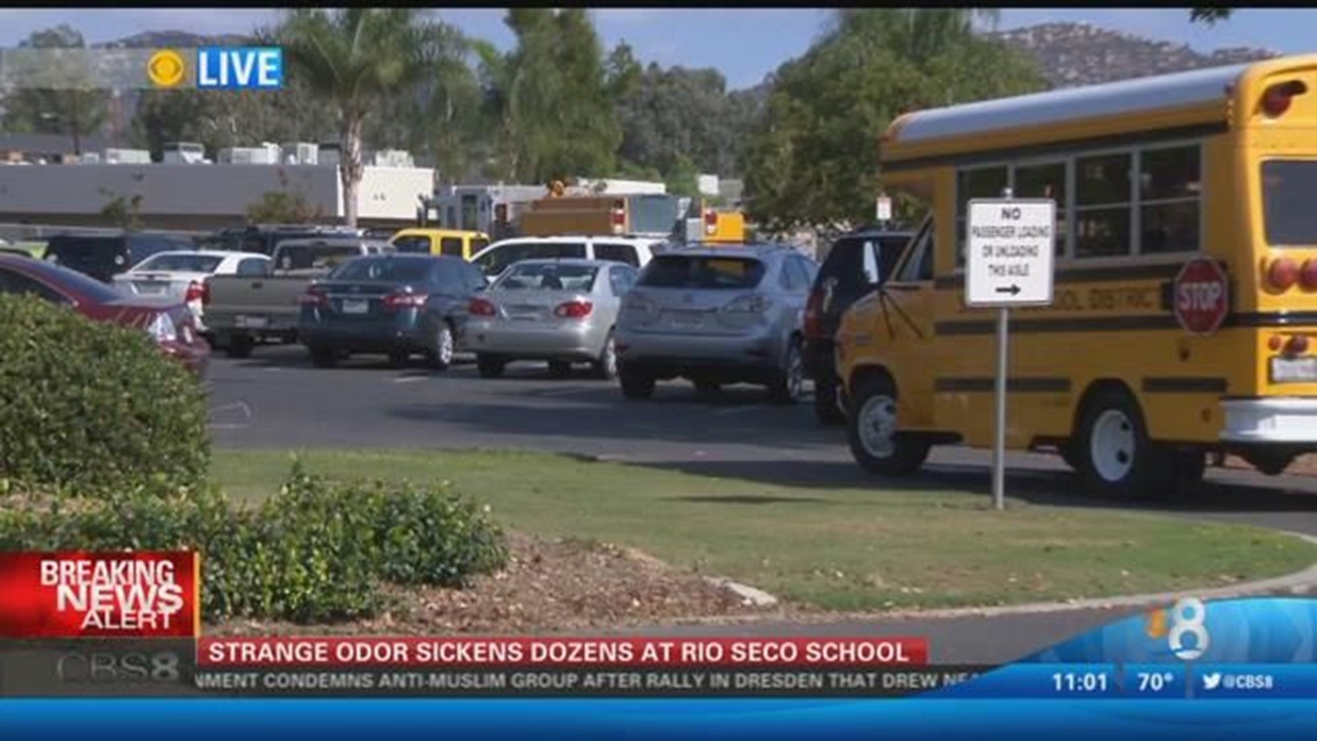 Elementary students shelter in place, after reports of toxic odor