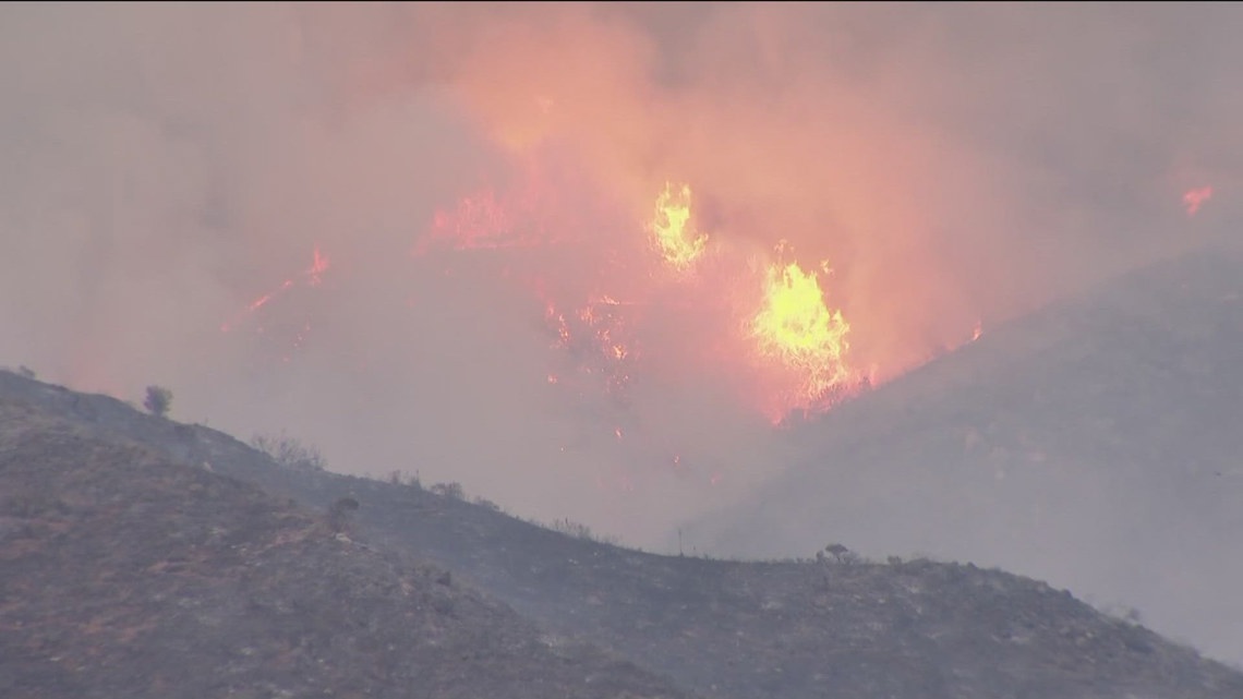 Evacuations ordered as fire crews battle brush fire in Pala | Henderson ...