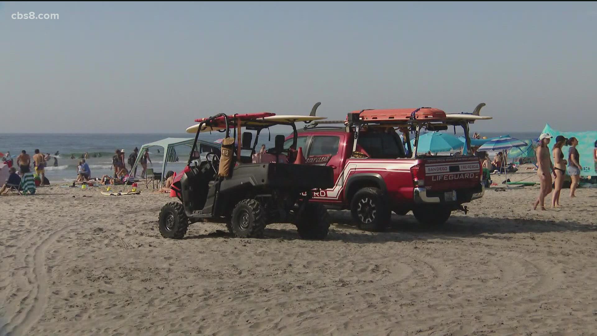 Police and lifeguards gathered at the Lifeguards Headquarters to share important info for anyone who is planning to head to the water in the coming days.