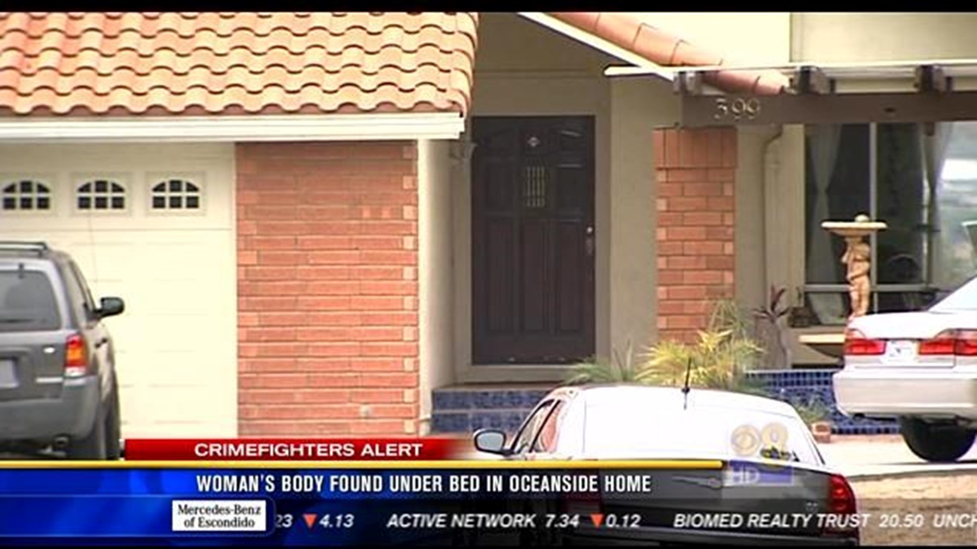 Woman's body found under bed in Oceanside home