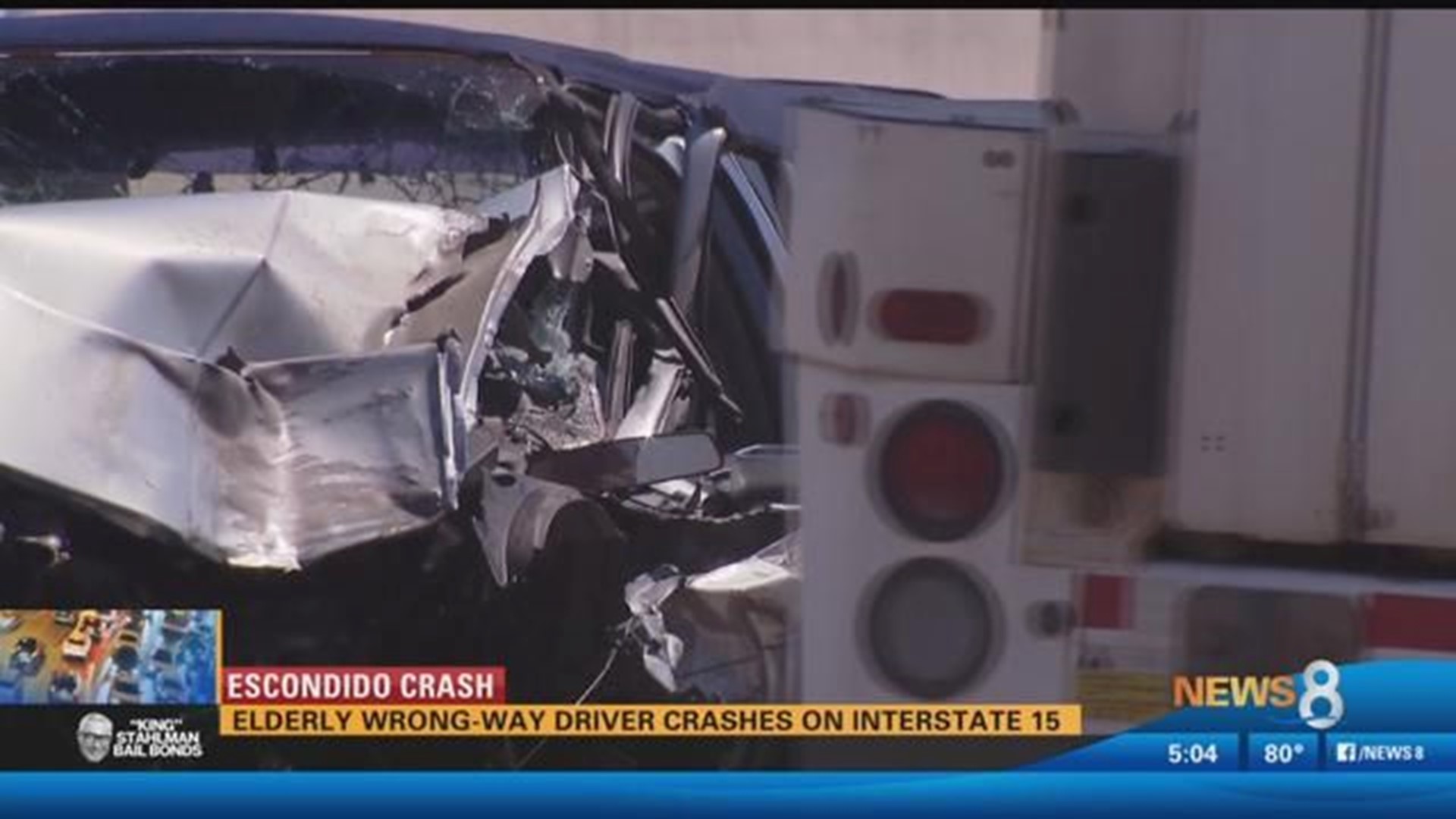 Escondido 78 Year Old Driver Killed In Wrong Way Crash On I 15 7845