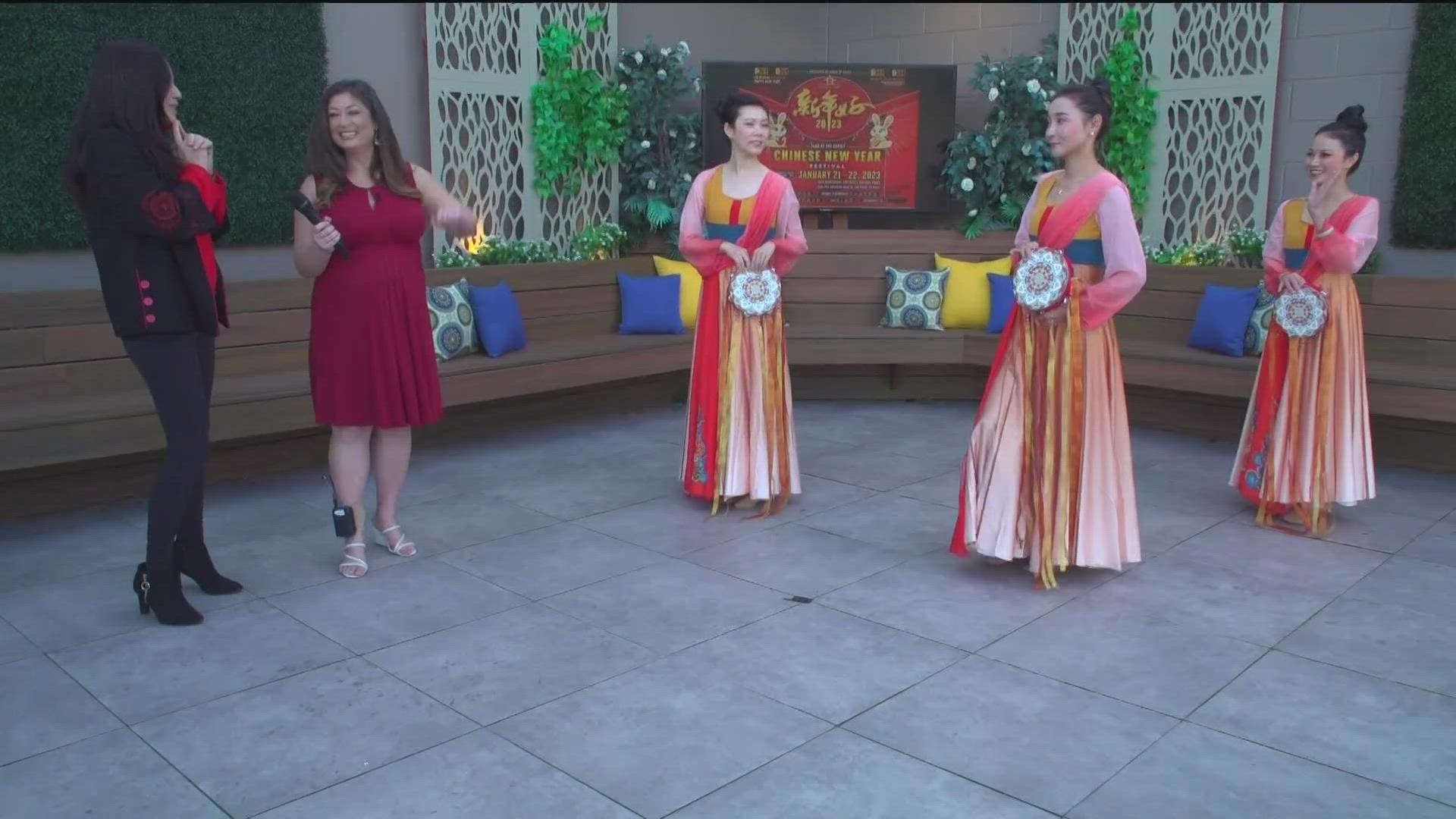 Lily Zhou and the Fan Dance Academy talked about the Lunar New Year and what visitors can expect at the festival.