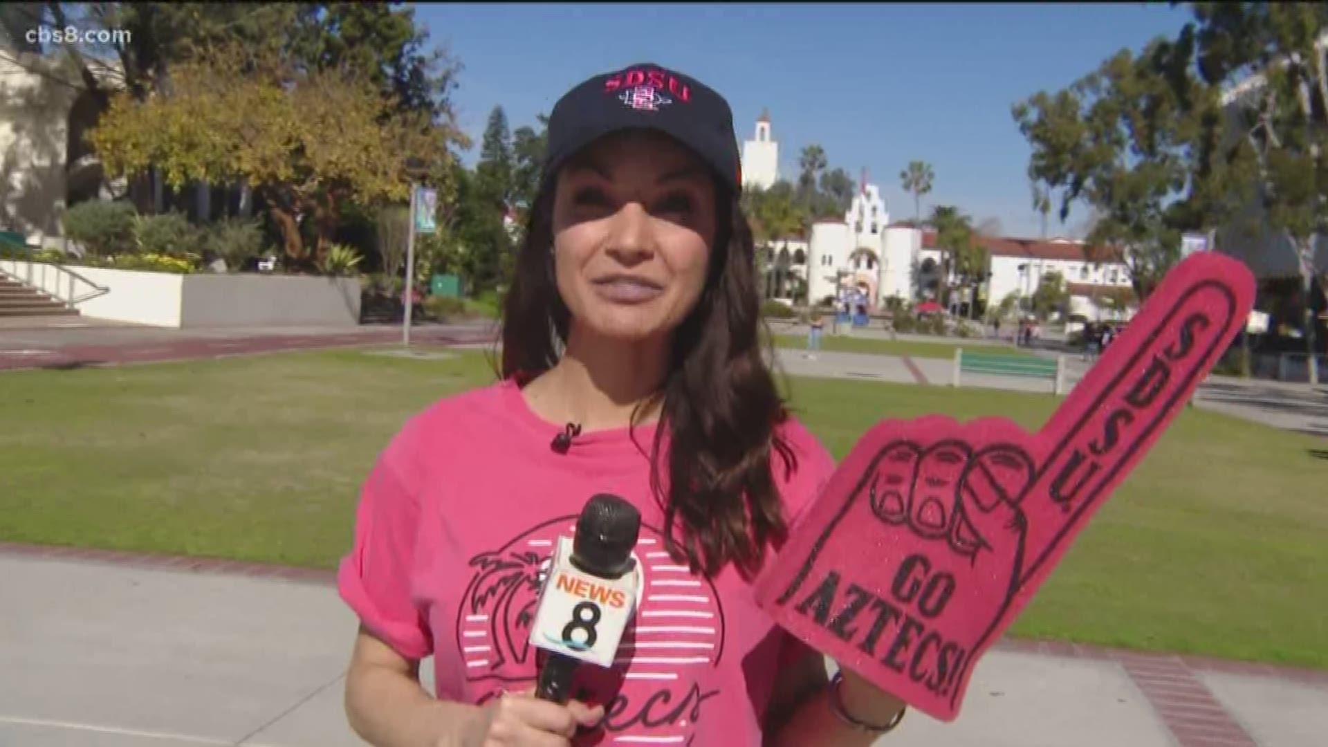 Jenny heads to the SDSU campus to test true fans!