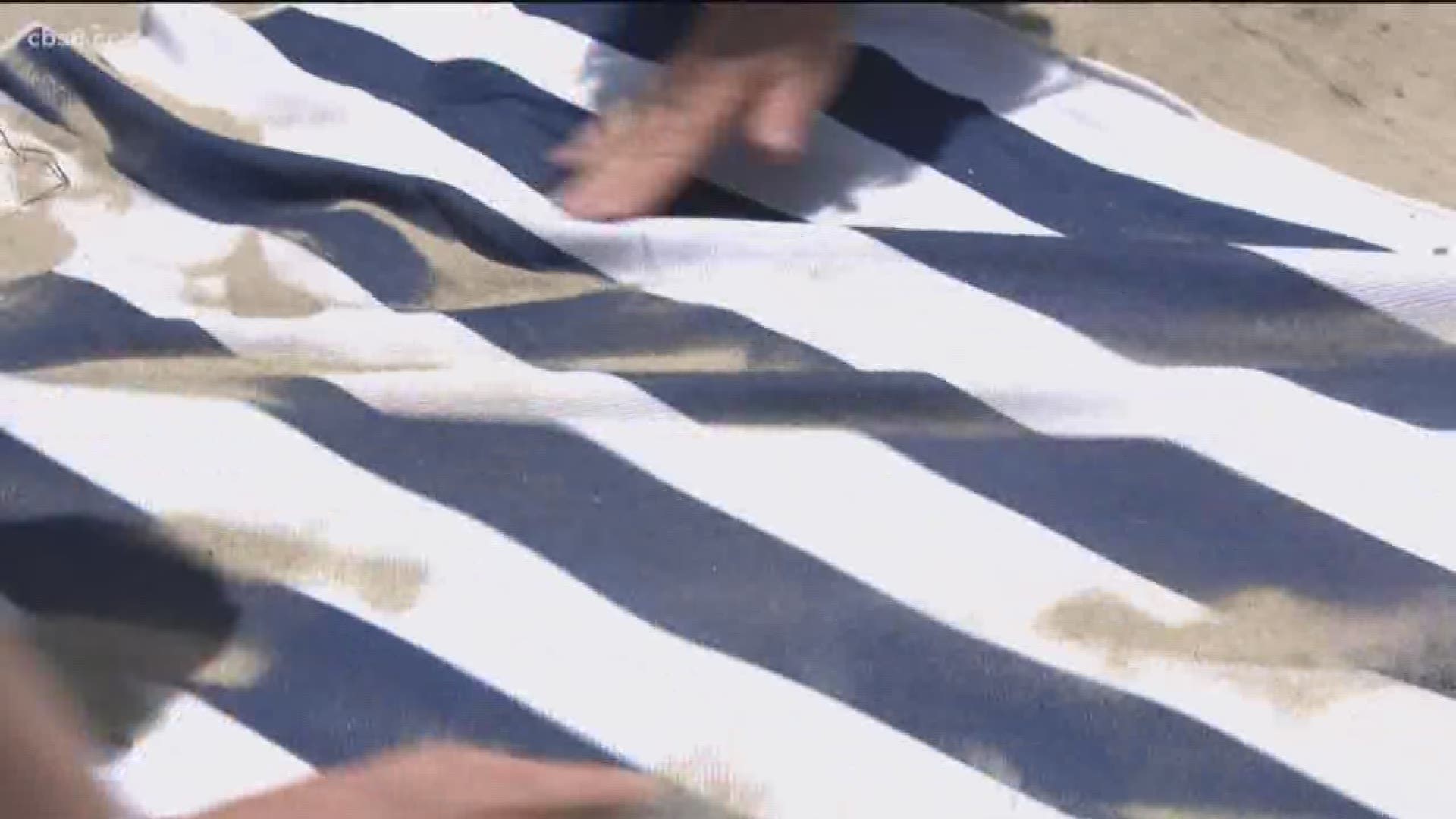 If you think a sand-free beach towel is too good to be true, you're not alone. In Monday's Zevely Zone, Jeff went to Oceanside to draw a line in the sand and see if the claims made by CGear Sand-Free Towels were true.