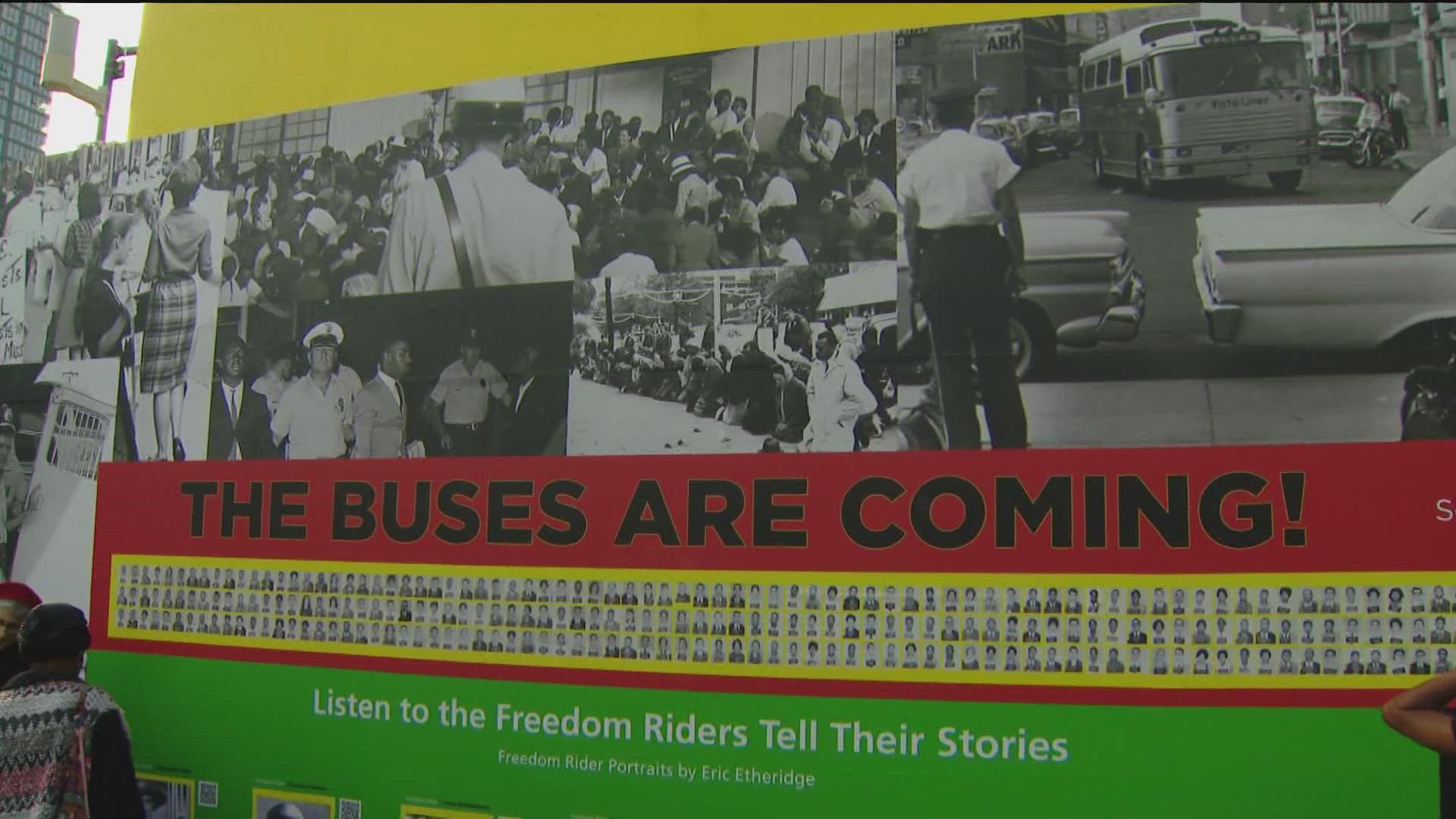 The Juneteenth events around San Diego, included one hosted by the African American Museum of Fine Art, which showcased a new exhibit highlighting the Freedom Riders