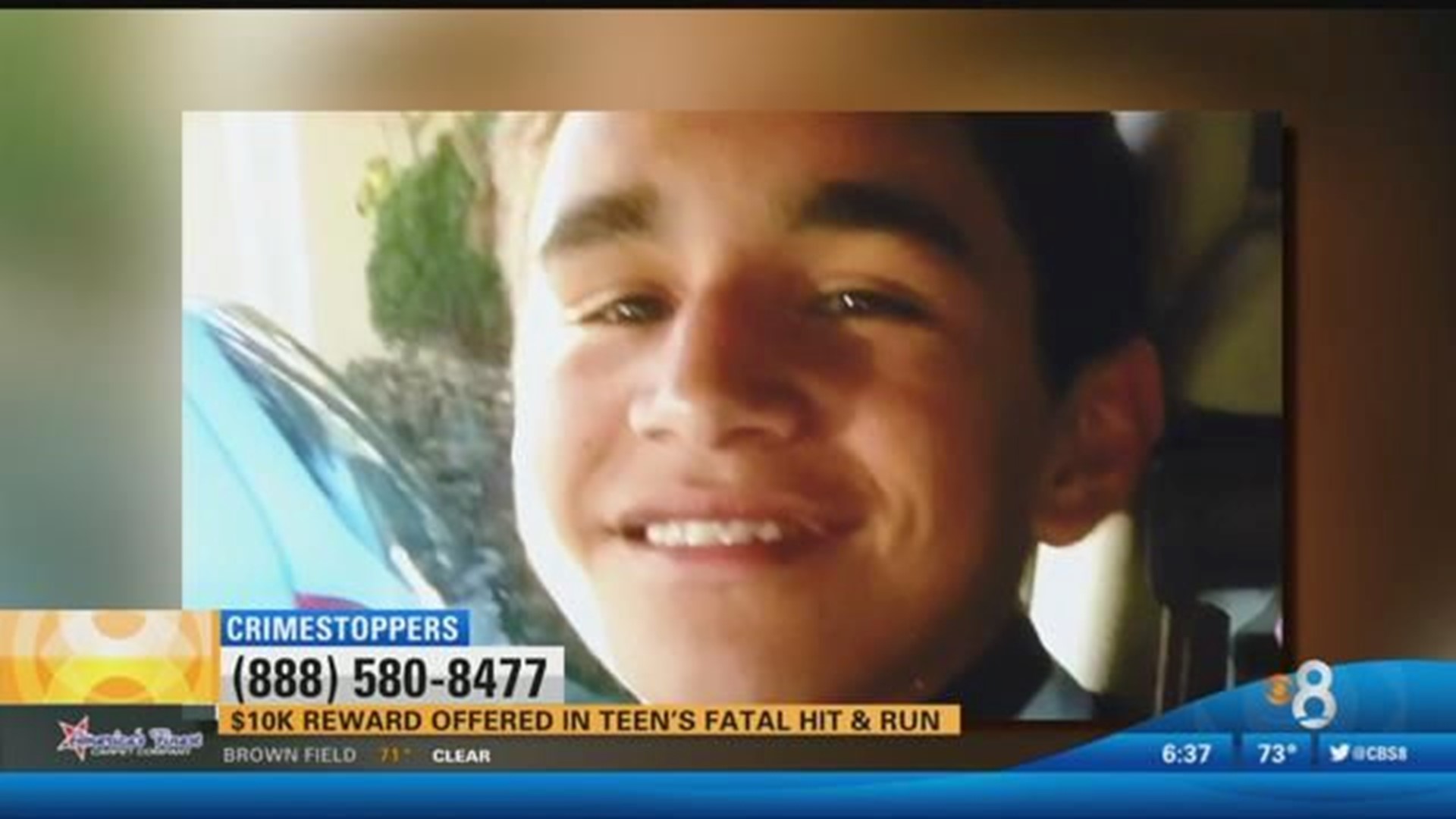 Reward offered in teen's suspected hit-and-run death | cbs8.com
