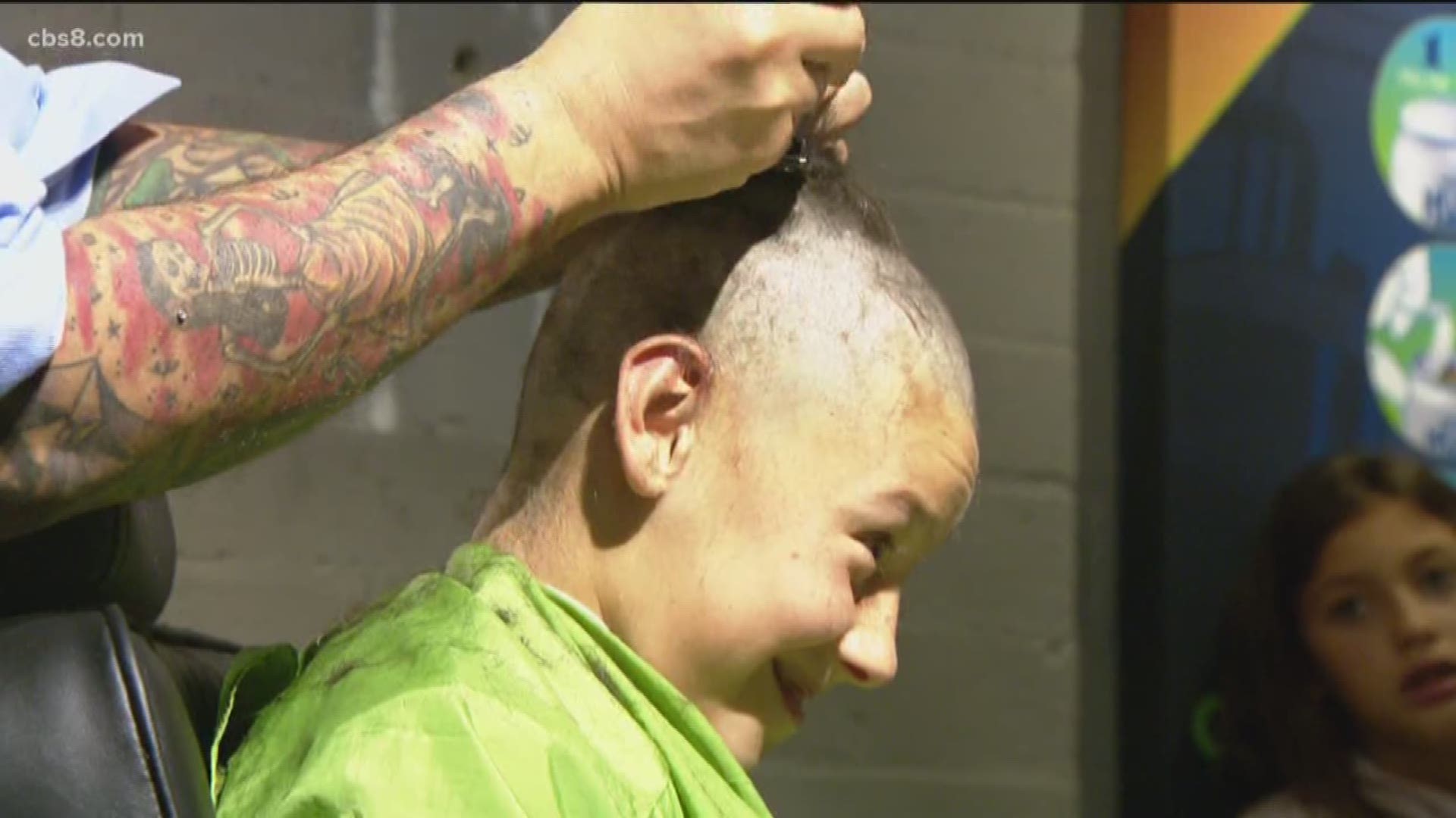 The foundation said around 35 people shaved their heads all while raising over $45,000!