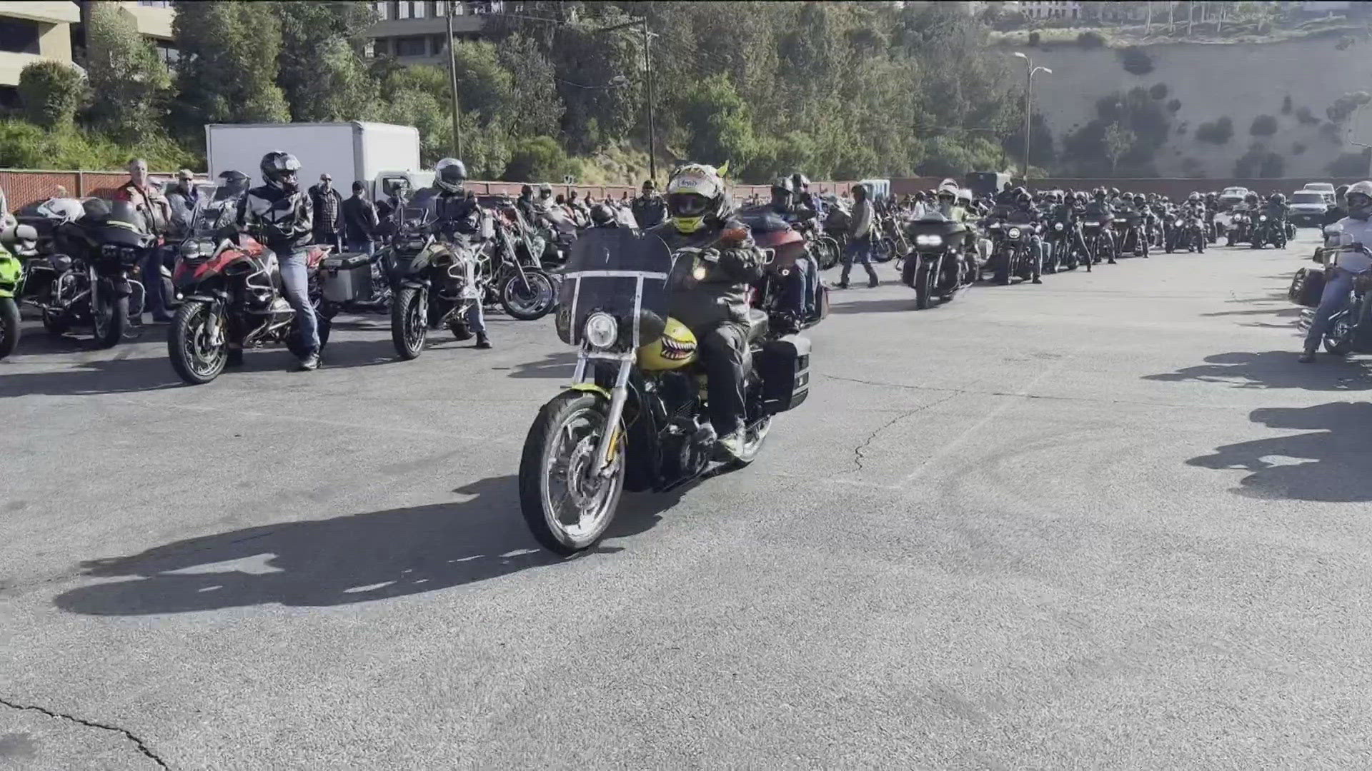 Roughly 200 San Diegans joined a ride of solidarity for Alzheimer's patients and those taking care of a loved one. Alzheimer's San Diego hosts the annual event.