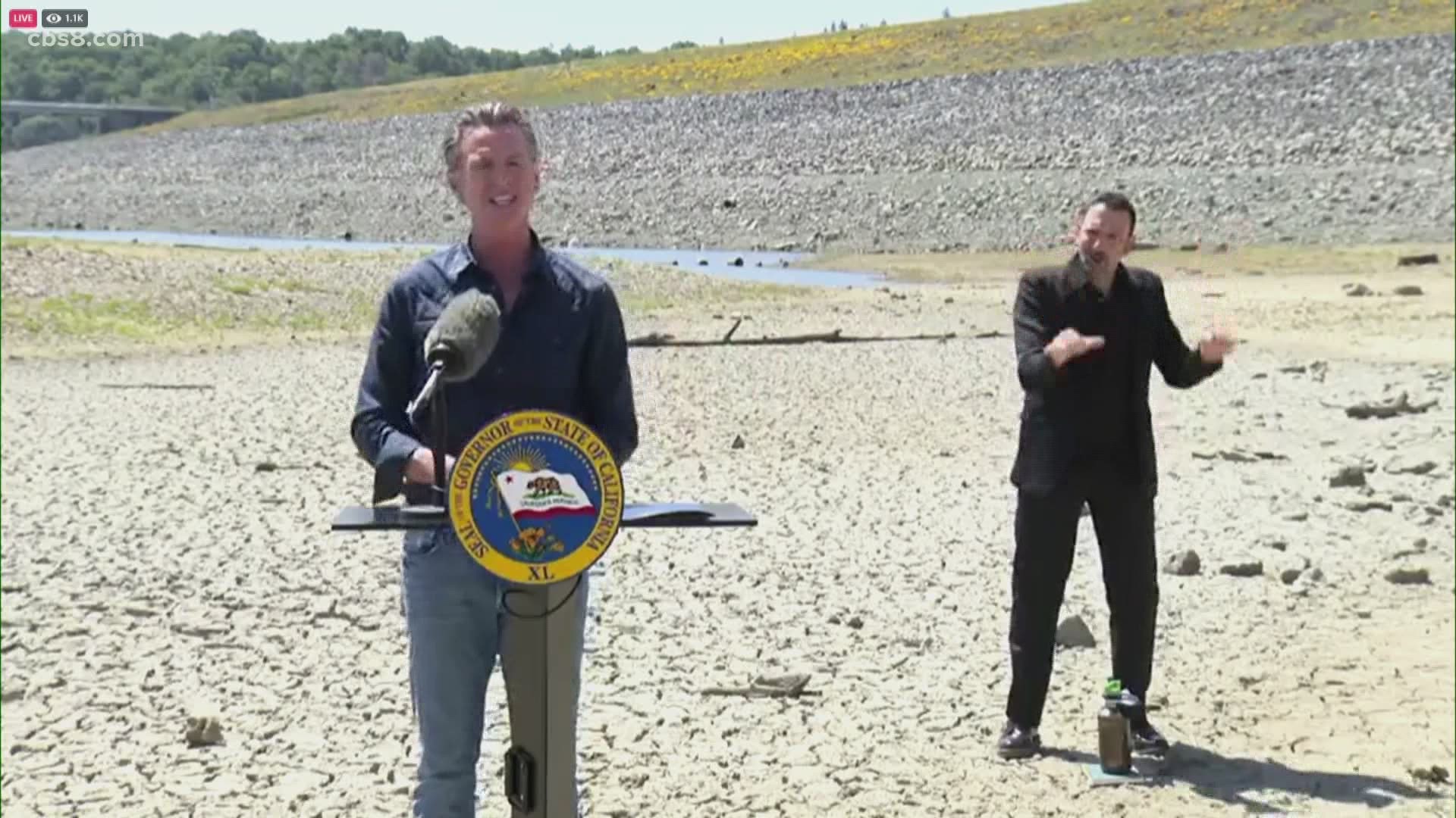Newsom explains executive order allows other counties to be added to drought emergency