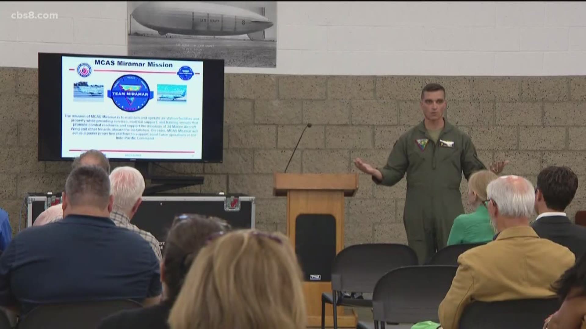 Miramar Marines met with community leaders at Marine Corps Air Station Miramar on Thursday to show off their operation and talk about concerns.
