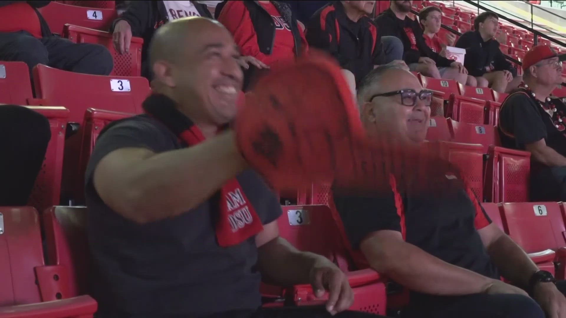Fans are excited the Aztecs are in the Sweeet 16, something that hasn’t happened since 2014.