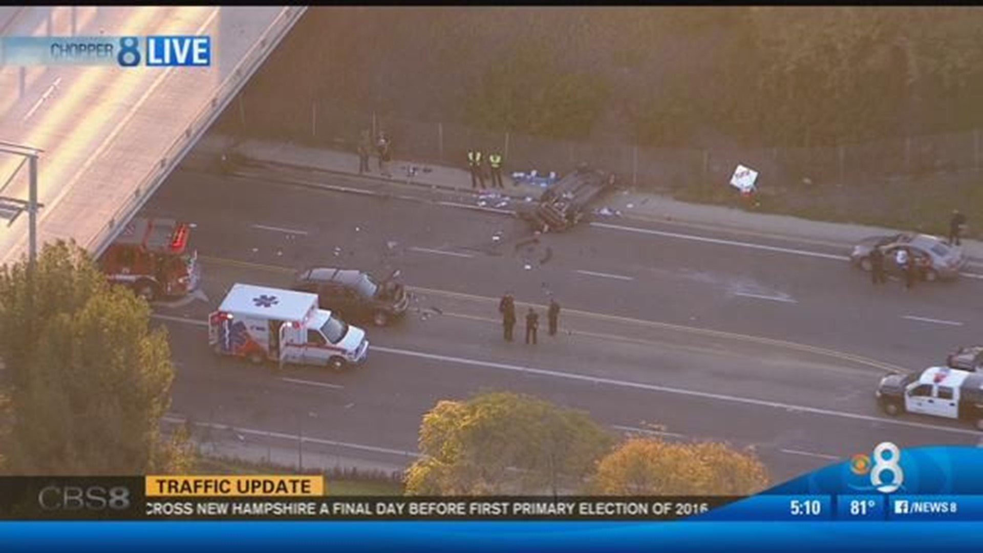 San Ysidro crash sends three to the hospital | cbs8.com