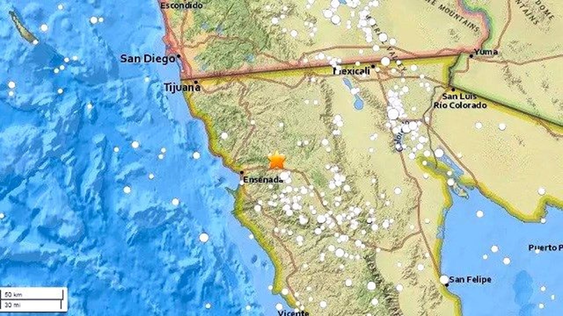 4.4 Earthquake Near Ensenada Felt In San Diego County 