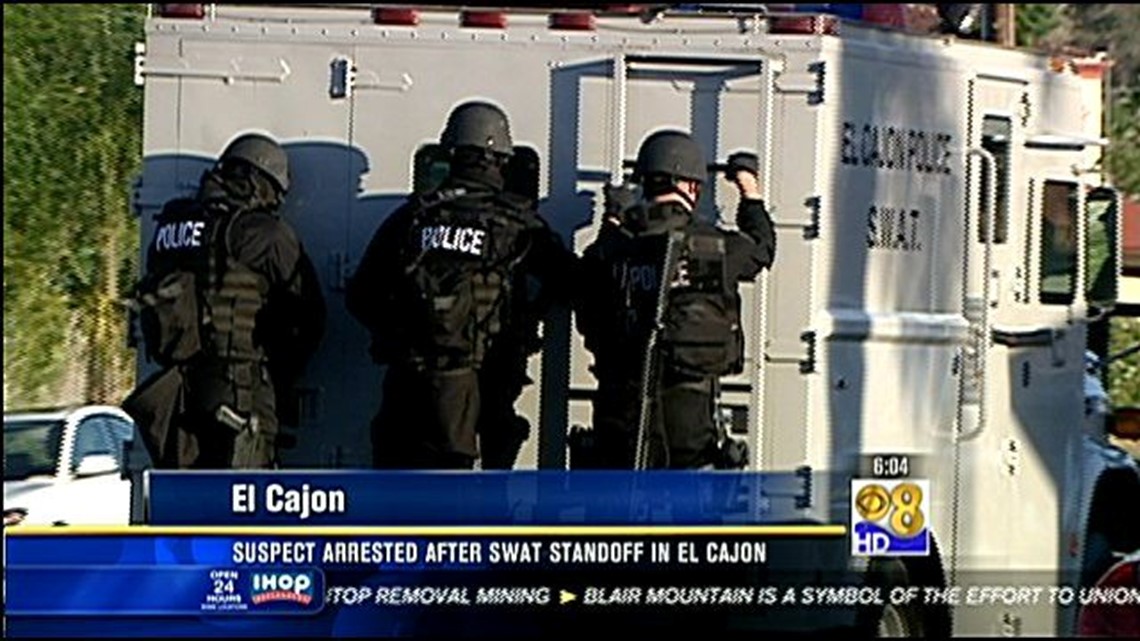SWAT standoff after man barricades himself inside Escondido motel room ...