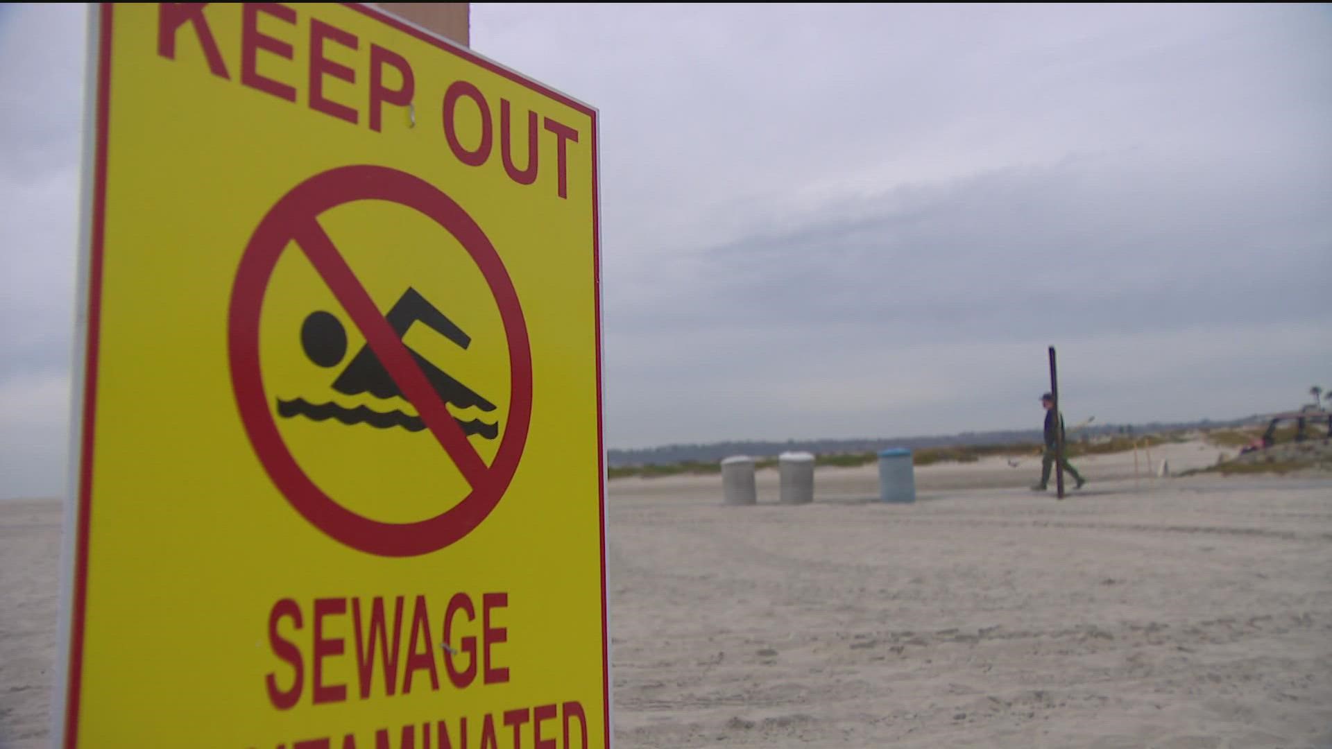 The county is warning beachgoers about possible illnesses that can stem from storm water runoff.