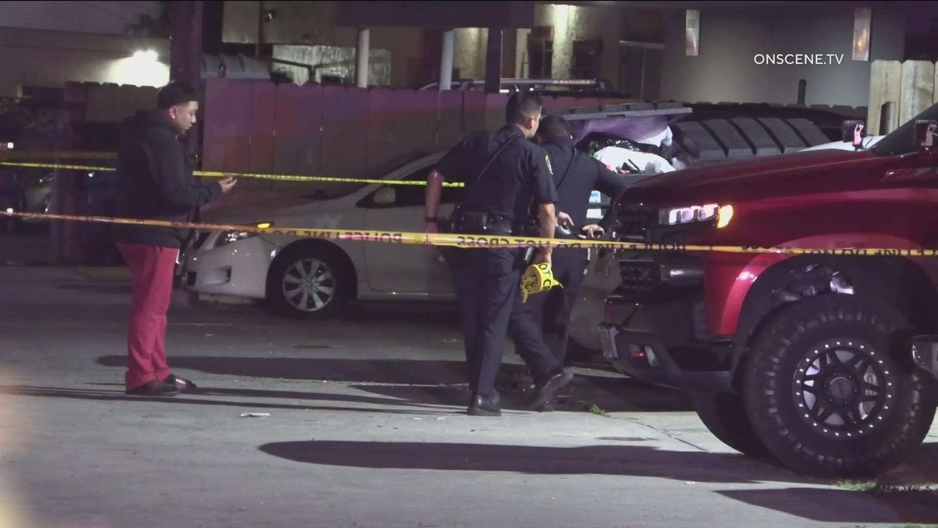 San Diego police are searching for a person who shot and killed a man in City Heights Tuesday morning.