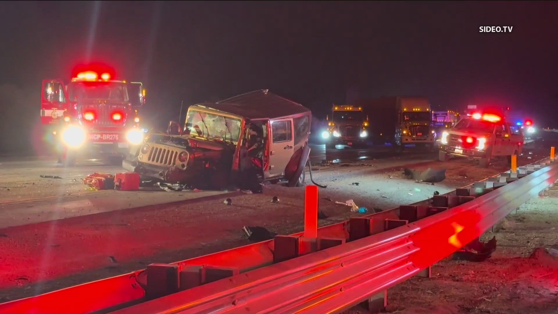 Deadly crash at Las Pulgas near Camp Pendleton. All five lanes are closed. CHP is on the scene.