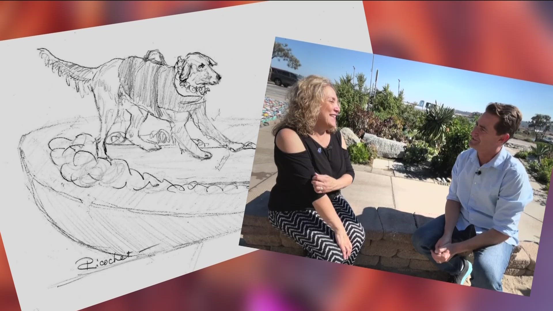 World-renowned sculptor, Susan Bahary, hopes to raise $145,000 for the Del Mar Dog Beach memorial.