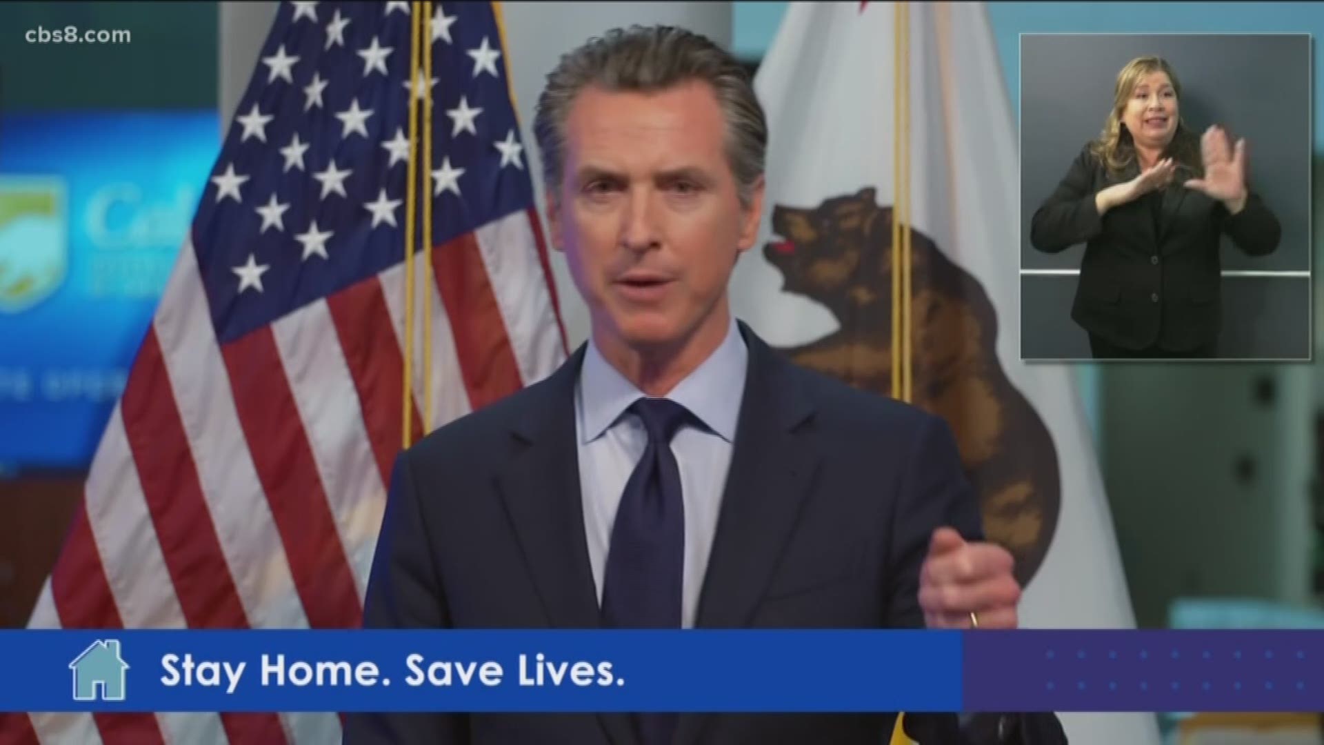 Newsom urged Californians to continue social distancing and prepare for a new sense of normal.