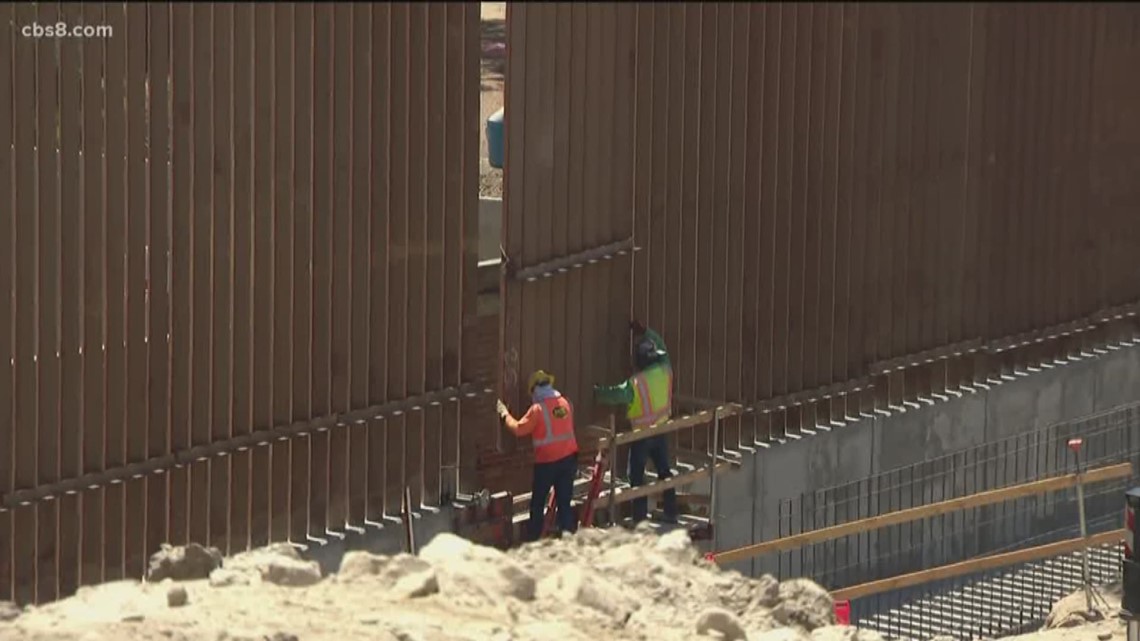 14 miles of border wall replaced along MexicoSan Diego border