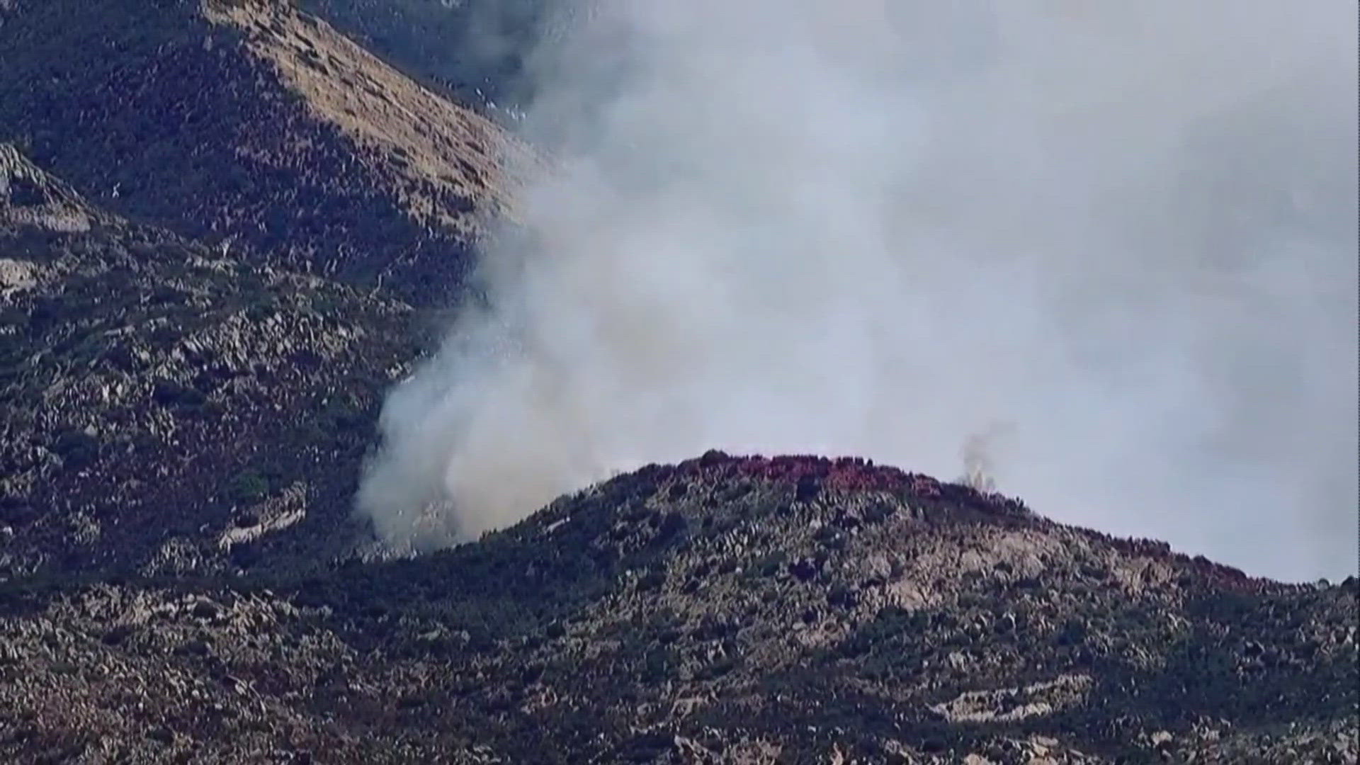 The fire was 25 acres as of around 11:40 a.m. Monday, according to Cleveland National Forest.