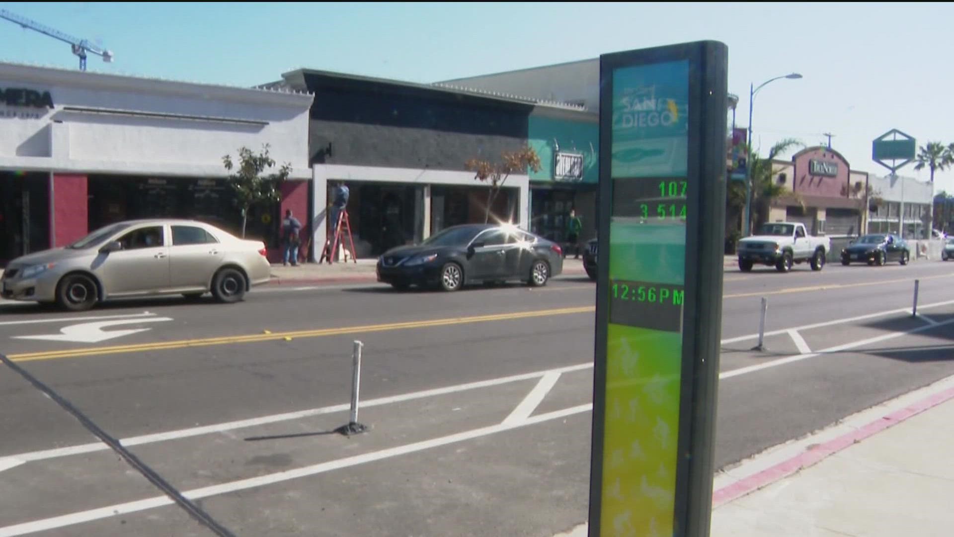 CBS 8 witnesses several double-counts, counting of vehicles and not counting cyclists.