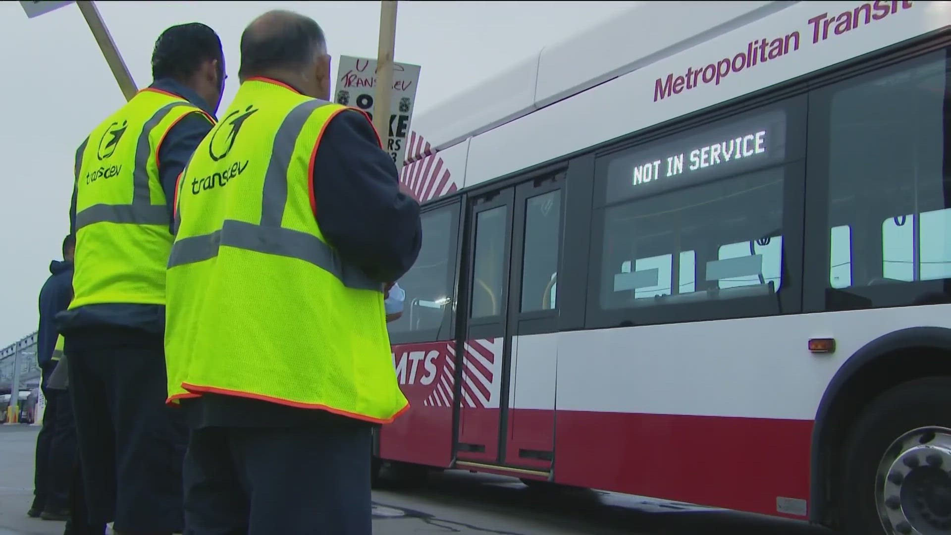 Transdev Operator Sd Mts MTS South Bay impacted by a work stoppage | cbs8.com